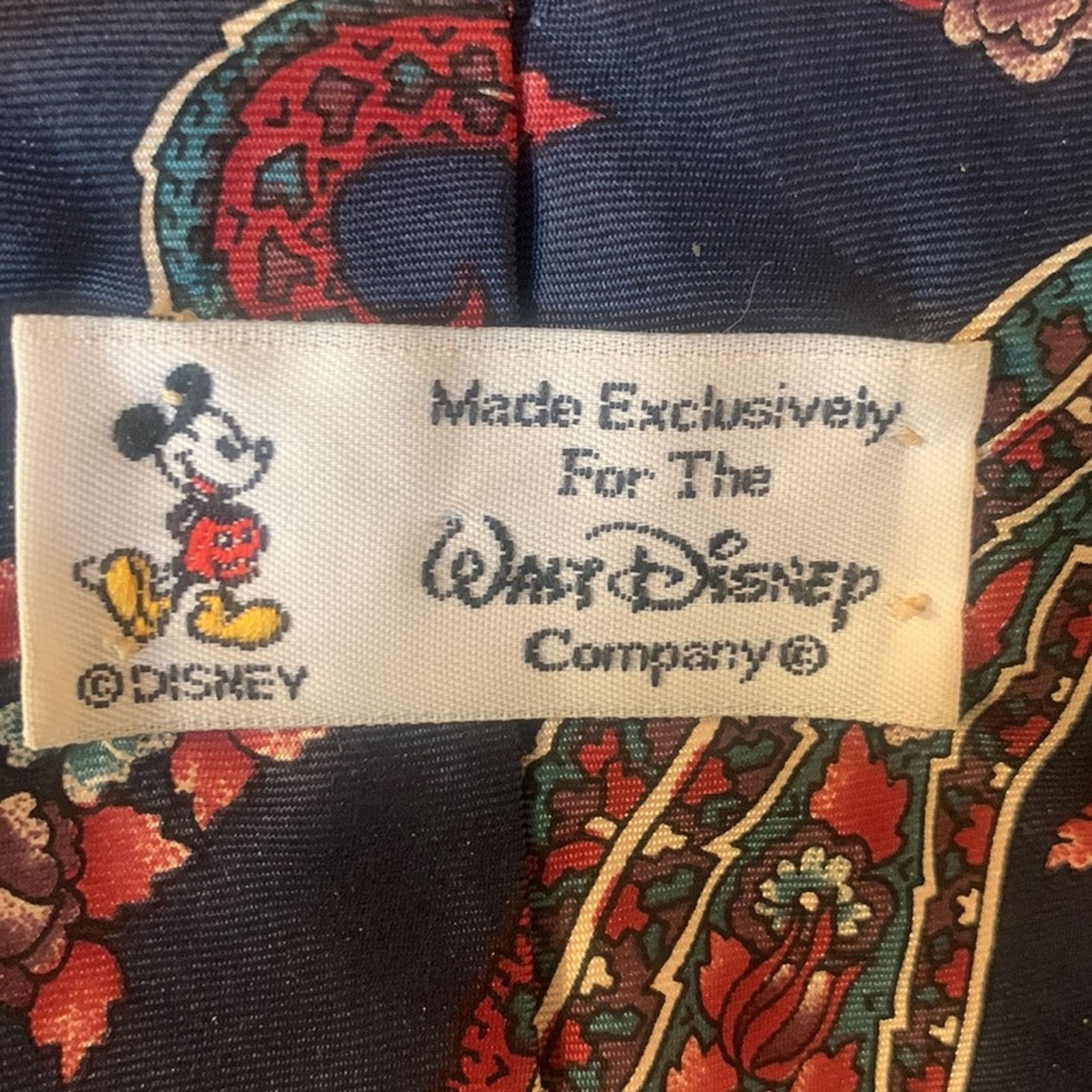 Disney Mickey Mouse Disney 100% silk vintage necktie Size ONE SIZE - 7 Thumbnail