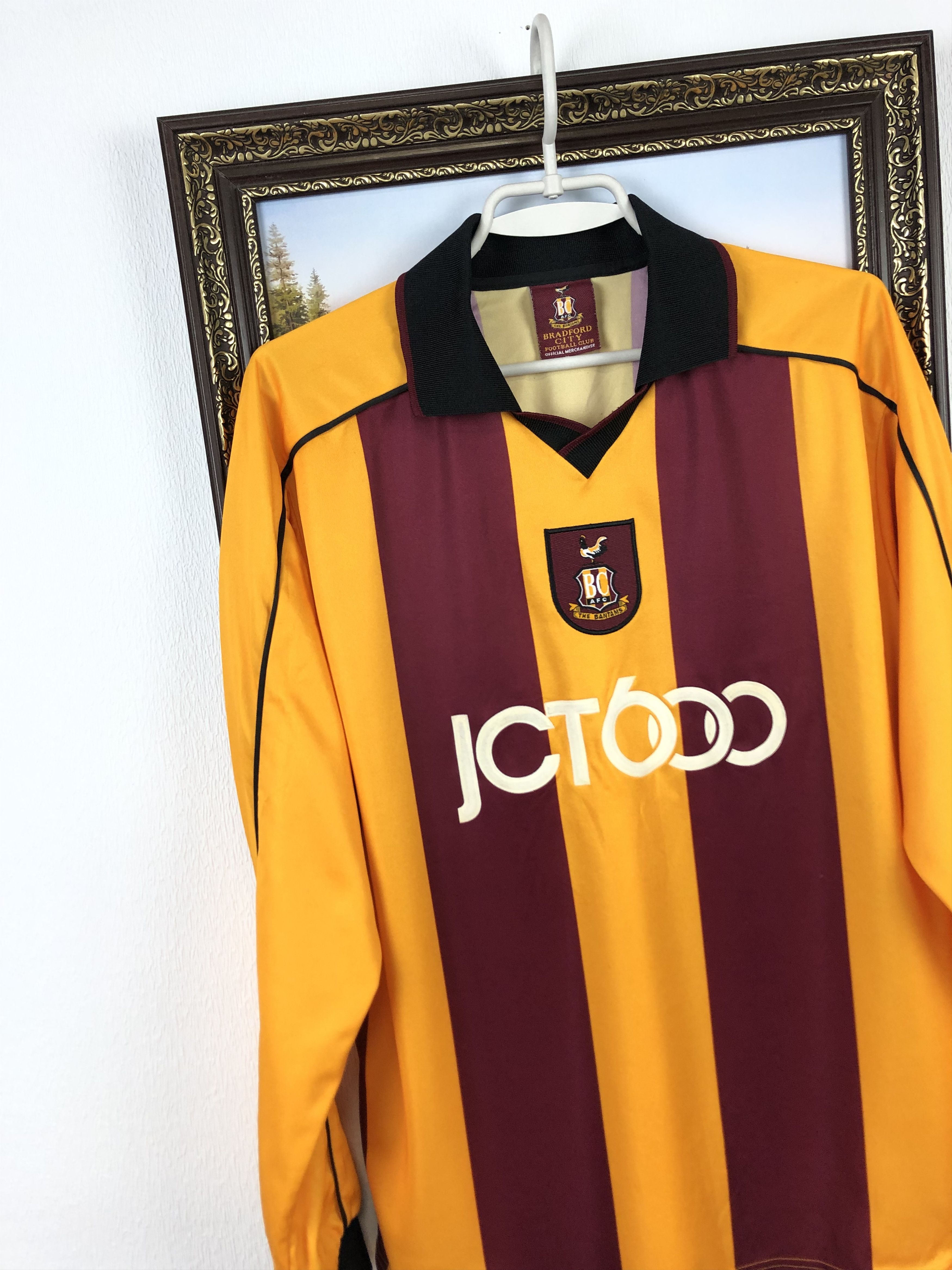 Vintage Bradford City football shirt 2001 Soccer Long Sleeve Jersey Size US M / EU 48-50 / 2 - 4 Thumbnail