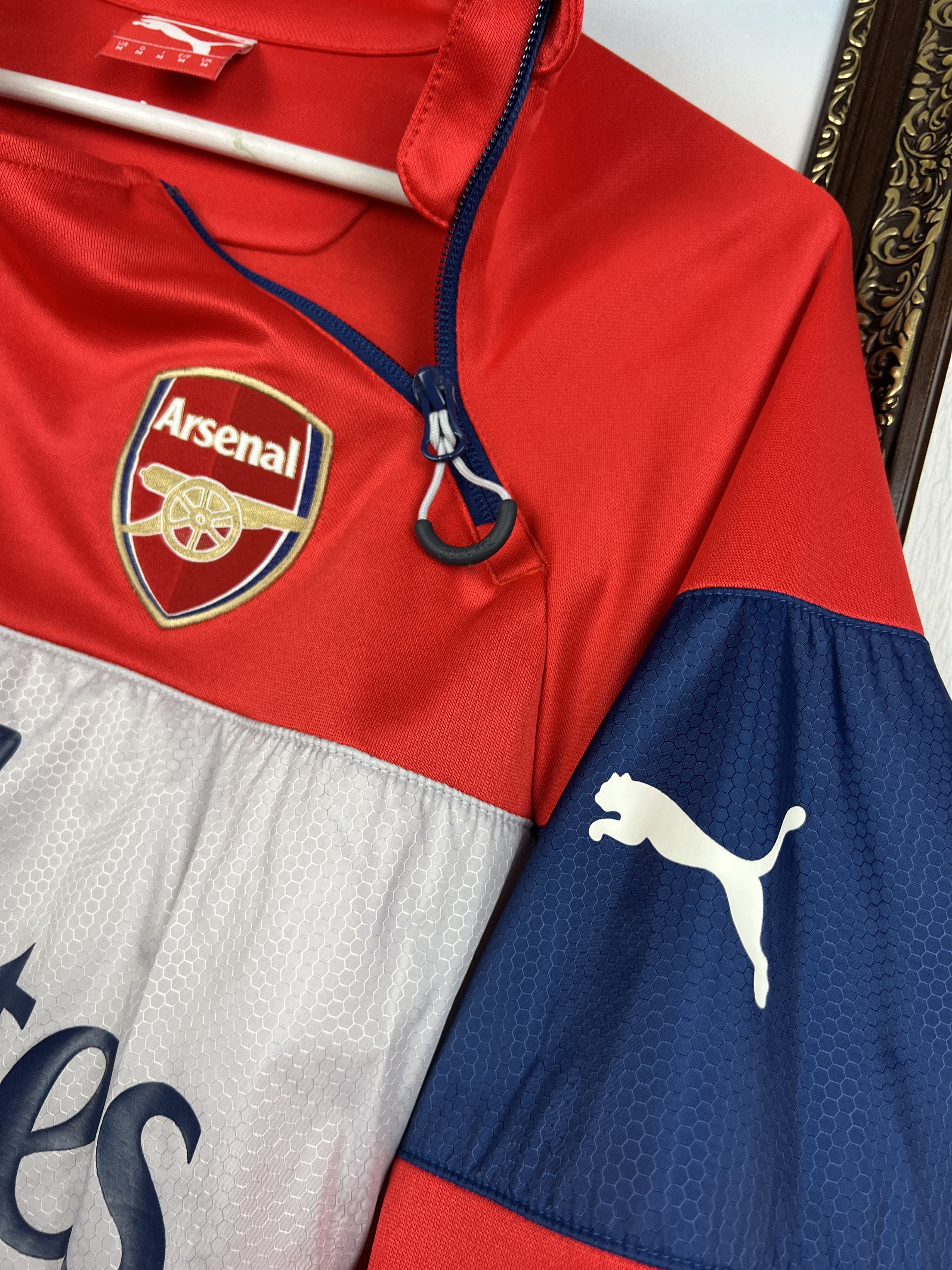 Puma Arsenal Football Train Track Top Soccer Sweatshirt Warm Up Size US M / EU 48-50 / 2 - 5 Thumbnail