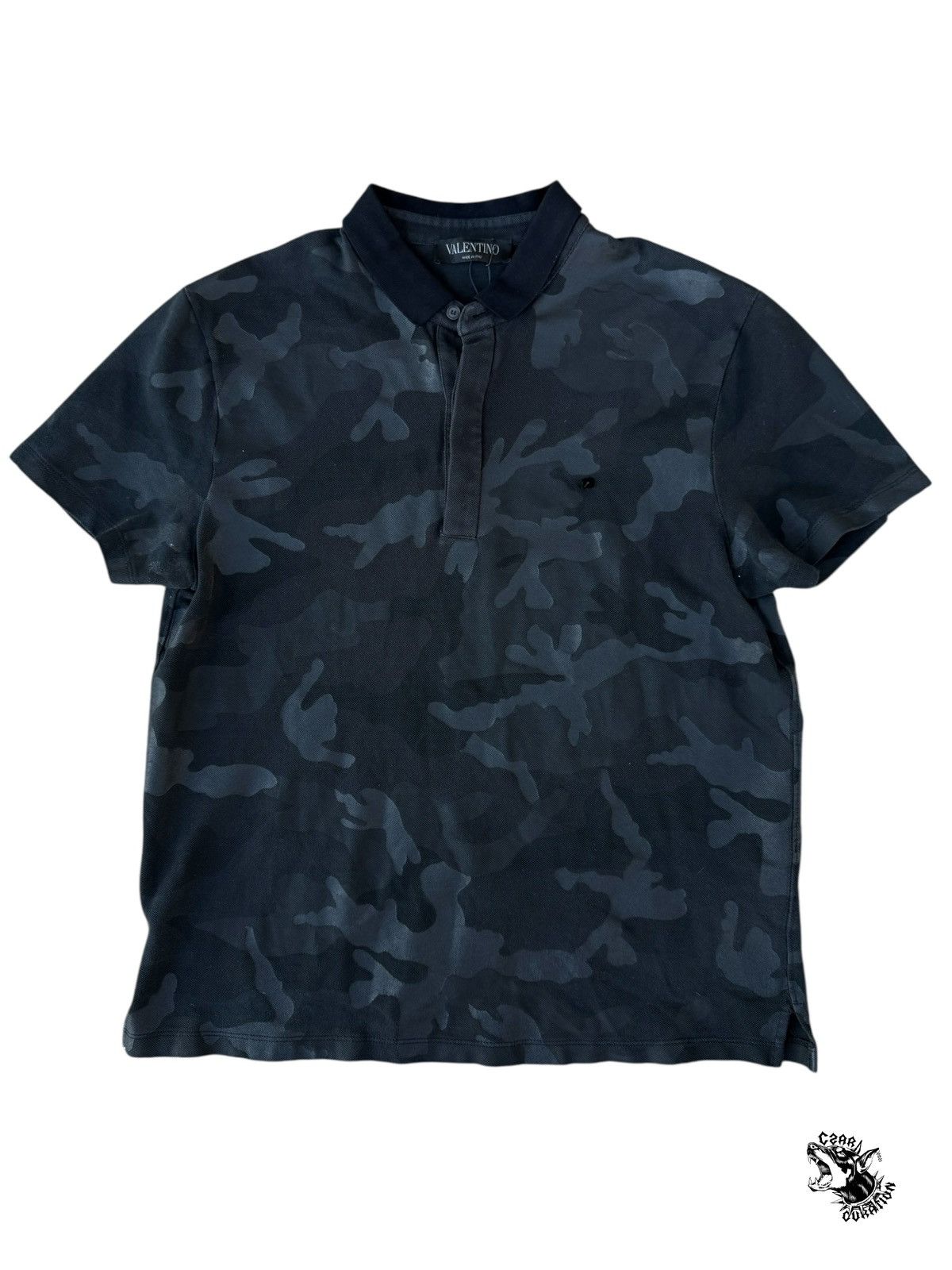 Valentino Valentino camo stud polo Size US M / EU 48-50 / 2 - 1 Thumbnail