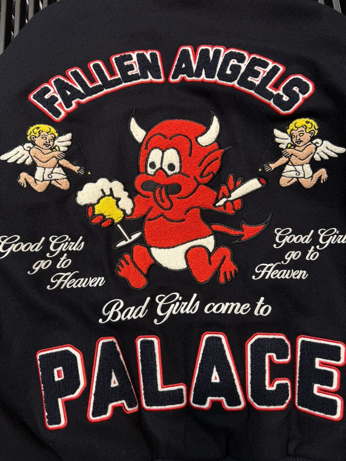 Palace Size M - Palace Fallen Angels Varsity Jacket Size US M / EU 48-50 / 2 - 7 Thumbnail