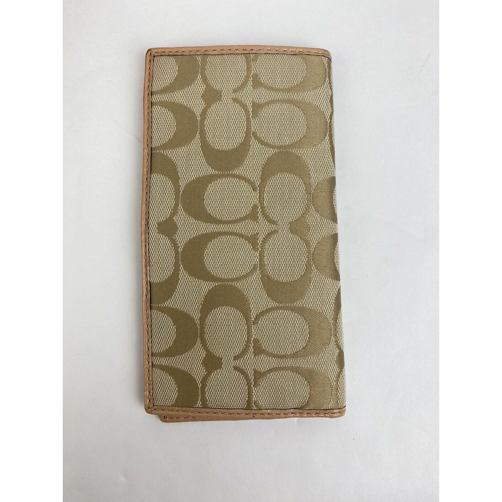 Coach Coach Turnlock Signature C Wallet Tan Pink Patent Leather Size ONE SIZE - 15 Thumbnail