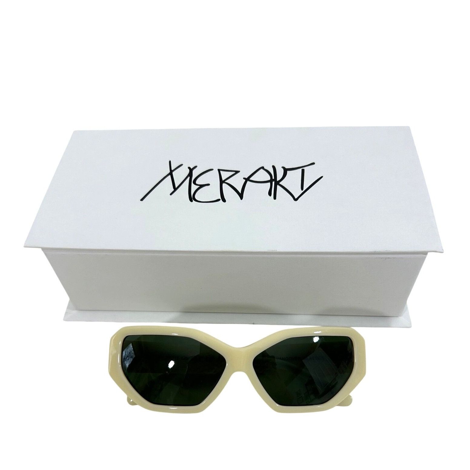 Other Meraki Hangover Glasses Cream Green Fashion Sunglasses Faux Size ONE SIZE - 3 Thumbnail