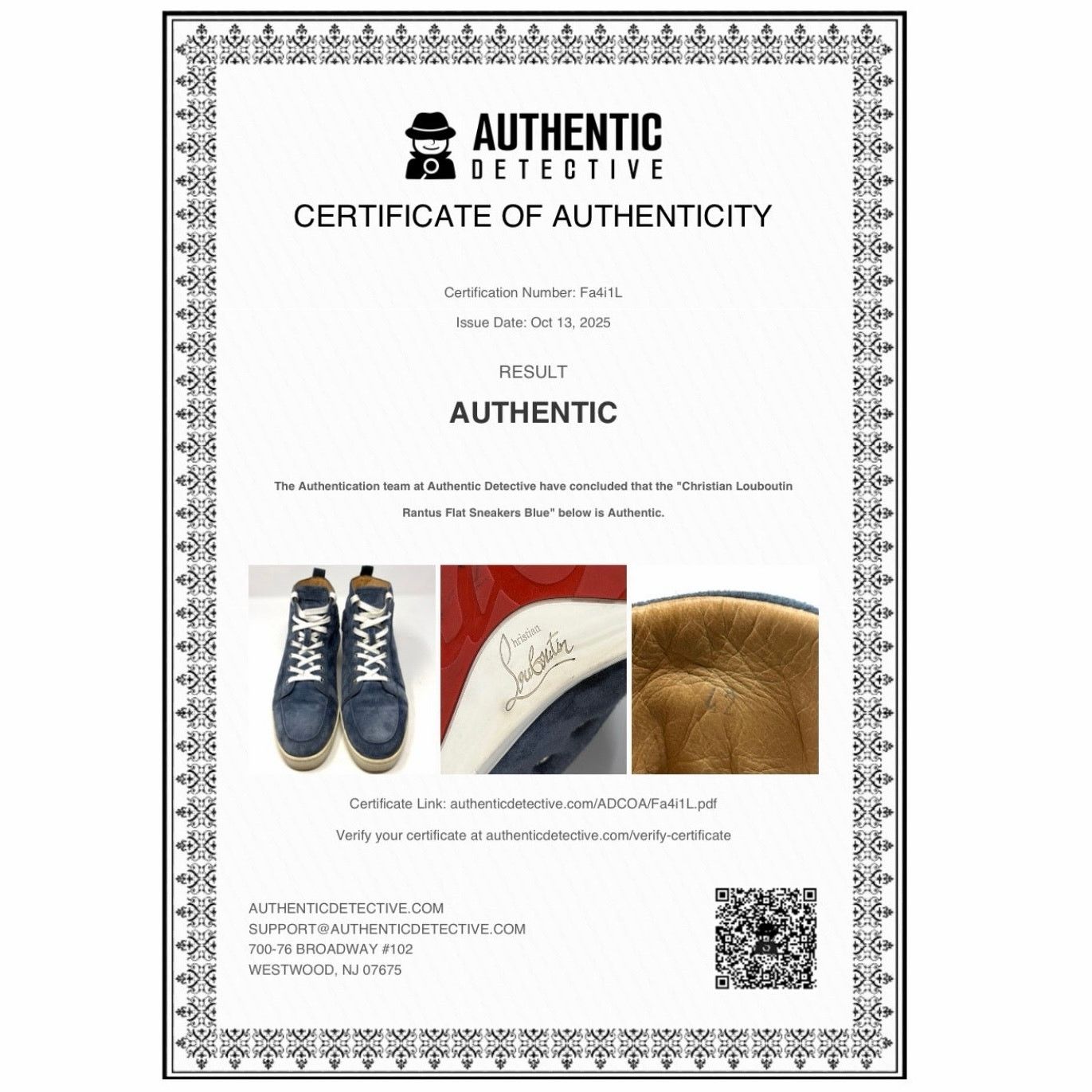 Christian Louboutin Christian Louboutin Rantus Flat Sneakers Size US 10.5 / EU 43-44 - 2 Thumbnail