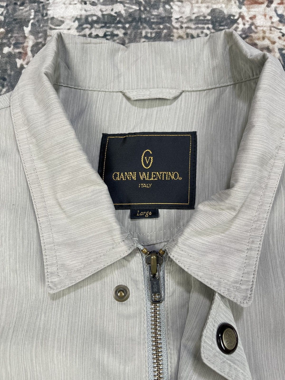 Gianni Valentino Gianni Valentino Italy Lightweight Collared Jacket Size US L / EU 52-54 / 3 - 10 Thumbnail