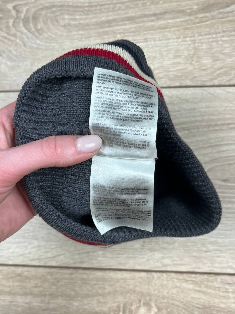 Moncler Moncler grey wool beanie made in Italy Size ONE SIZE - 5 Thumbnail