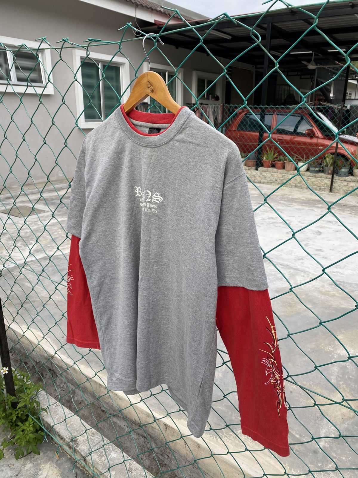 Japanese Brand Vintage RANS punk style double sleeve tshirts Size US L / EU 52-54 / 3 - 3 Thumbnail