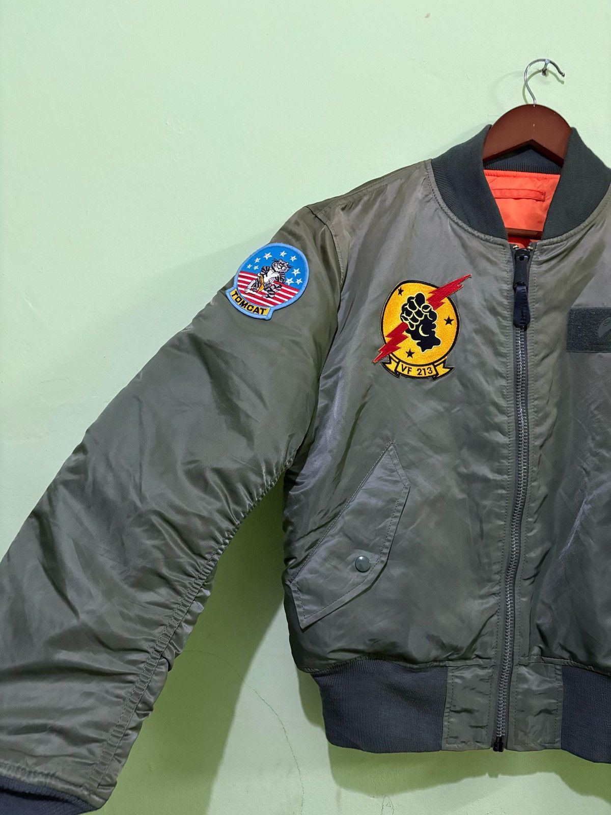 Alpha Industries Alpha Industries MA-1 Bomber Jacket Top Gun Design Size US M / EU 48-50 / 2 - 2 Thumbnail