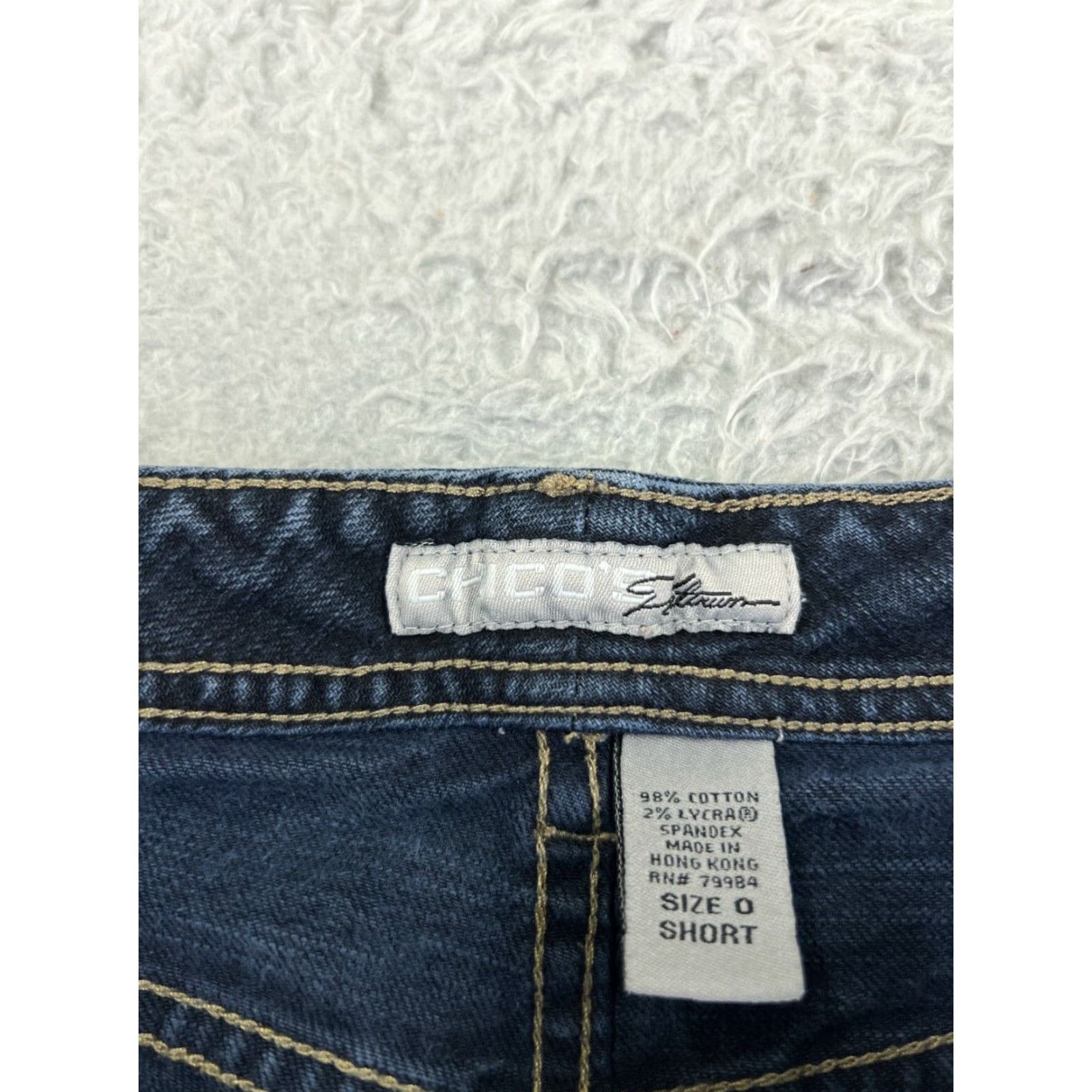 Vintage VINTAGE Chicos Jeans Womens 0 Blue Denim Bootcut Cotton Blend Mid 24x26 Size 25" / US 0 / IT 36 - 6 Thumbnail