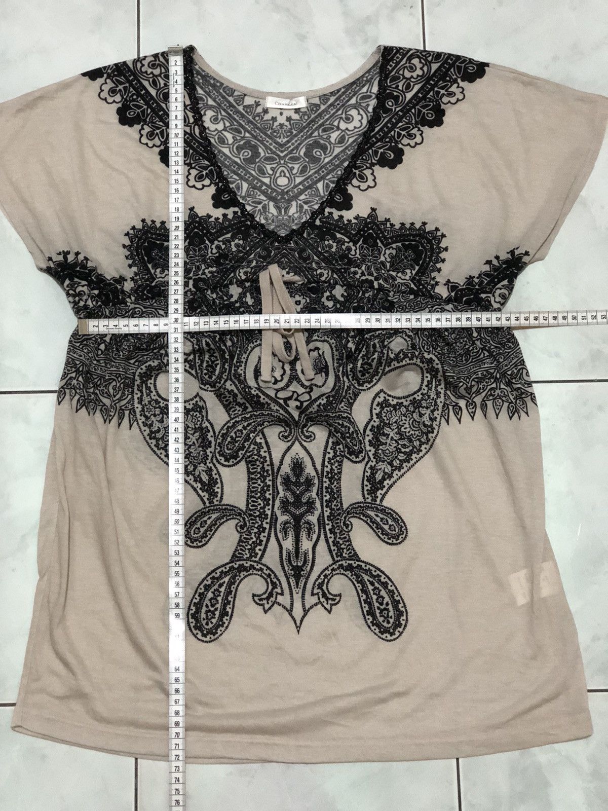 If Six Was Nine Chamelle Flower Paisley Bohemian Top Size M / US 6-8 / IT 42-44 - 18 Thumbnail