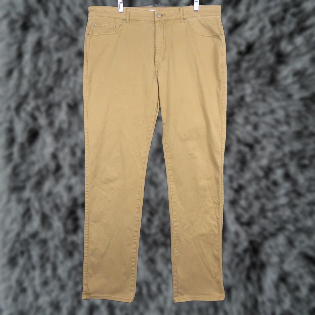 Peter Millar Peter Millar Pants Mens 38x32 Beige Chino Straight Leg 5 Pocket Casual Khaki Shirt? Size US 38 / EU 54 - 1 Thumbnail