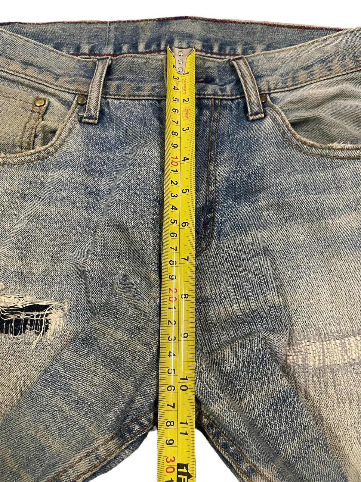 14th Addiction Vintage Japanese Brand Blue Wash Distressed Style Jeans Size US 30 / EU 46 - 13 Thumbnail