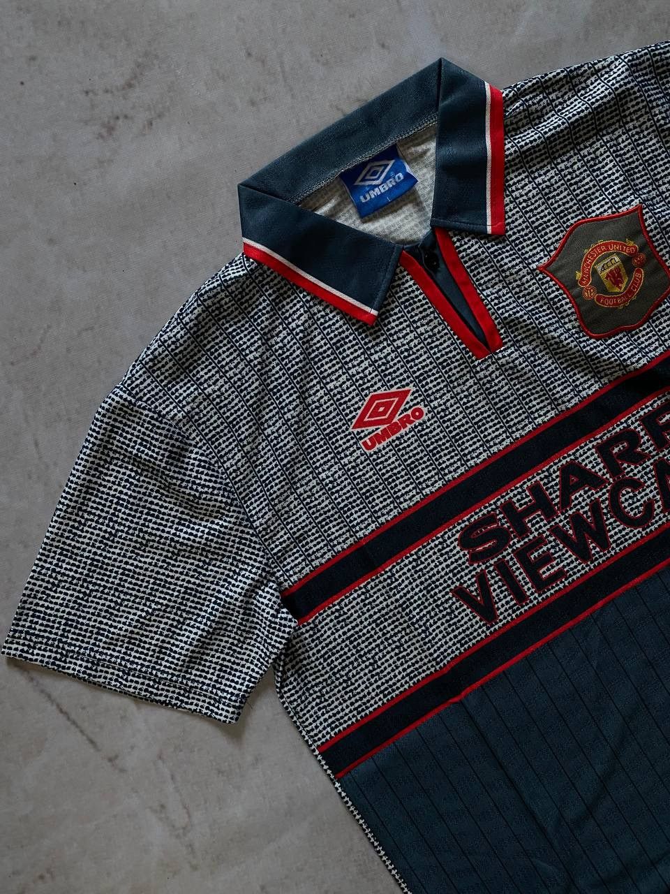 Umbro 1995/1996 Umbro Manchester United Retro Away Soccer Jersey Size US L / EU 52-54 / 3 - 3 Thumbnail