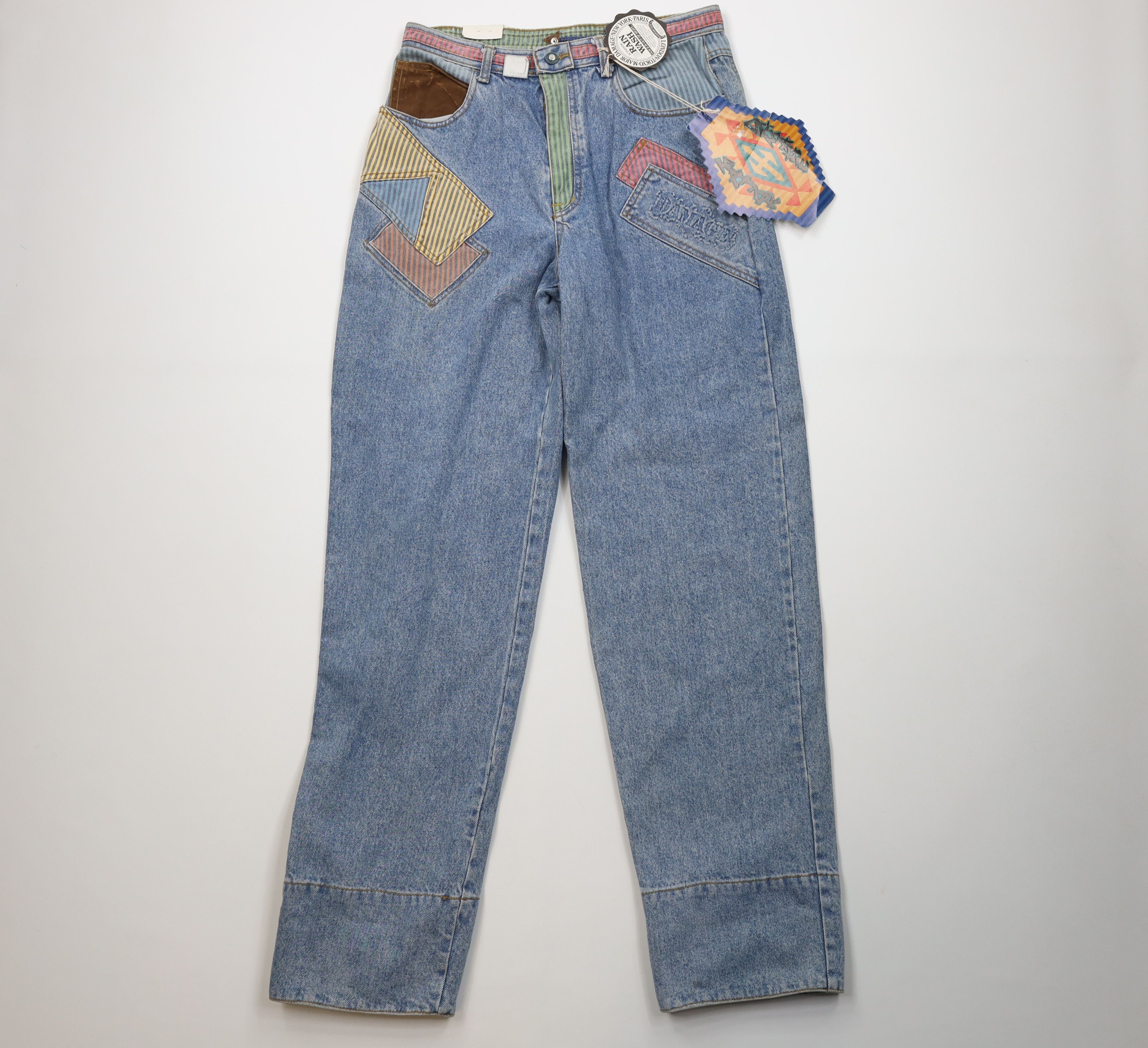 Vintage Deadstock Vintage 90s Streetwear Cuff Patch Skateboard Jeans Size US 33 - 2 Thumbnail