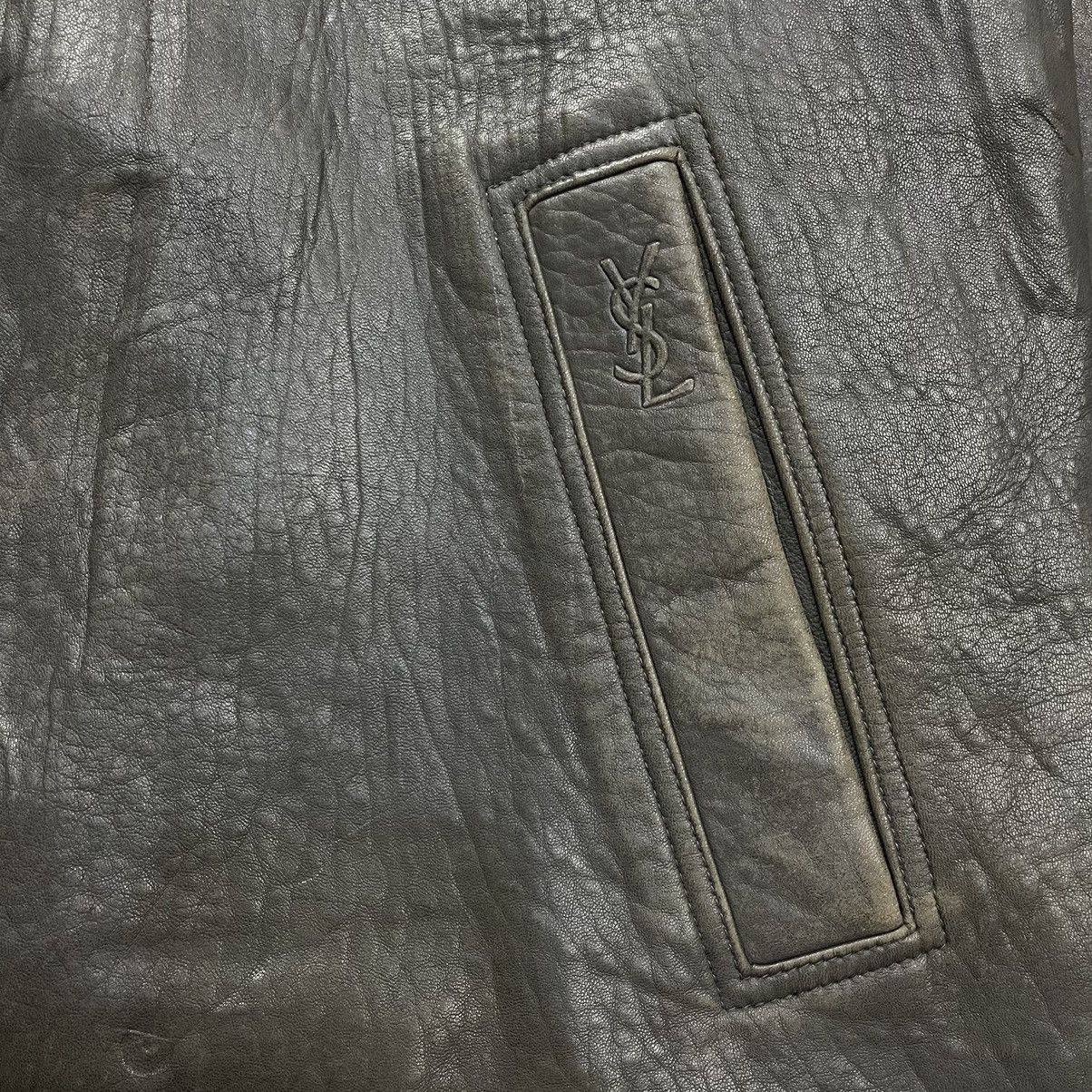 Vintage × Yves Saint Laurent Vintage 90s Yves Saint Laurent leather jacket Size US XL / EU 56 / 4 - 3 Thumbnail
