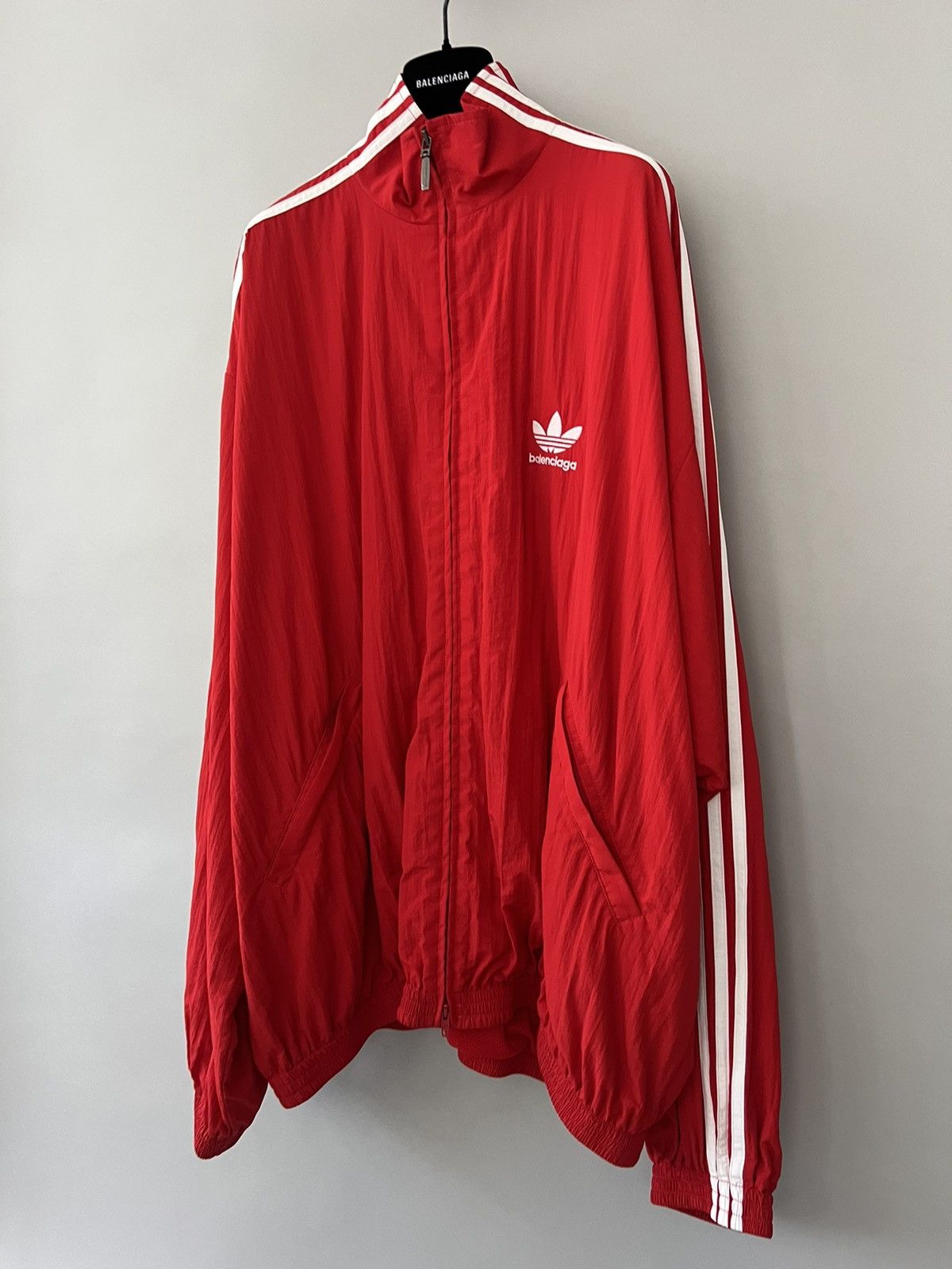 Balenciaga 🔥RARE $2.2K VALUE🔥 x Adidas Nylon Tracksuit Jacket Size US XXL / EU 58 / 5 - 2 Thumbnail