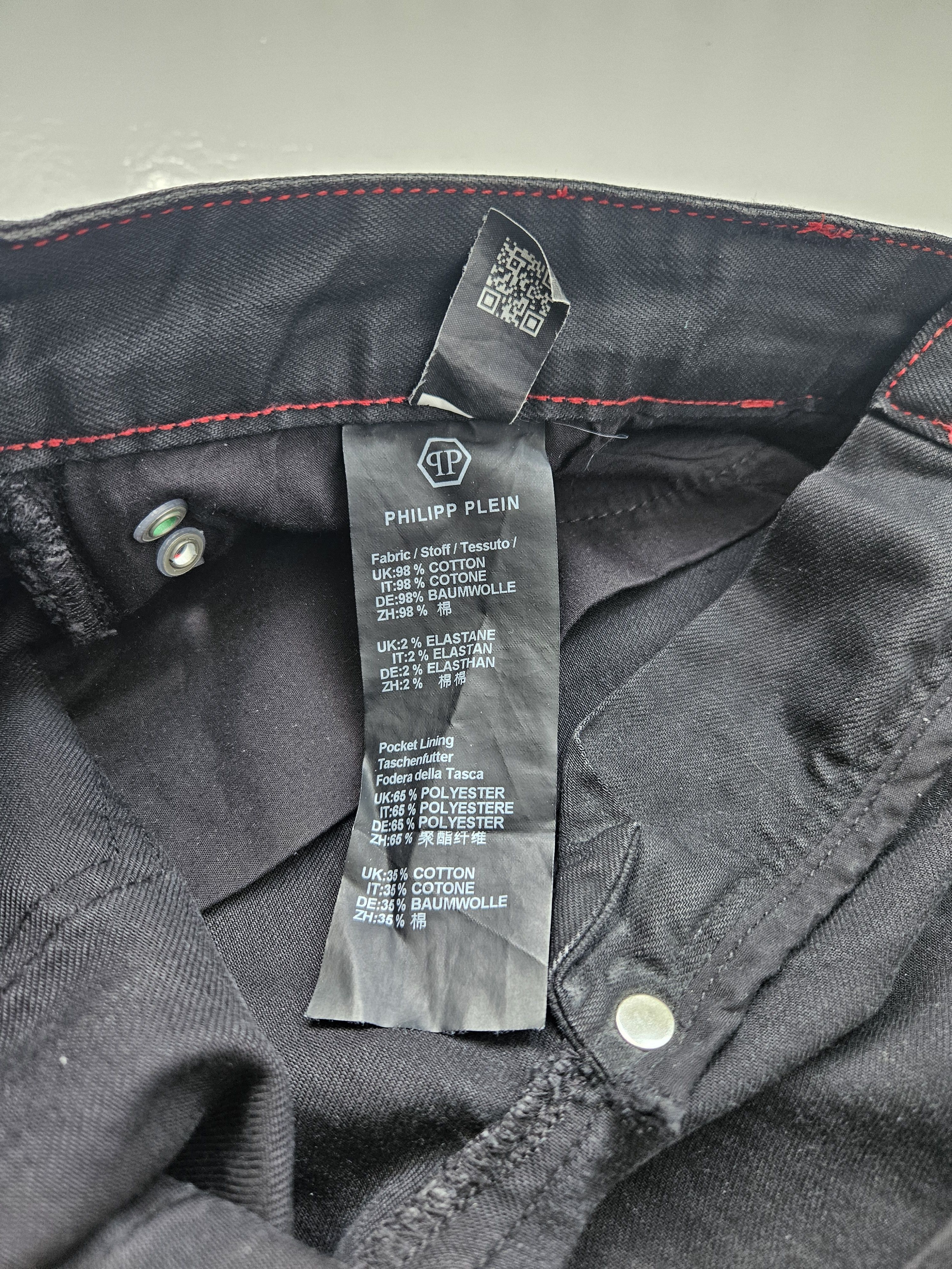 Philipp Plein Philipp Plein born&raised distressed waxed biker denim Size US 36 / EU 52 - 20 Thumbnail