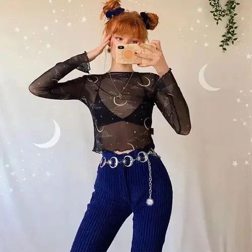 Japanese Brand Belts Womens Fashion Belt Hip High Waist Gold Silver Size ONE SIZE - 4 Thumbnail