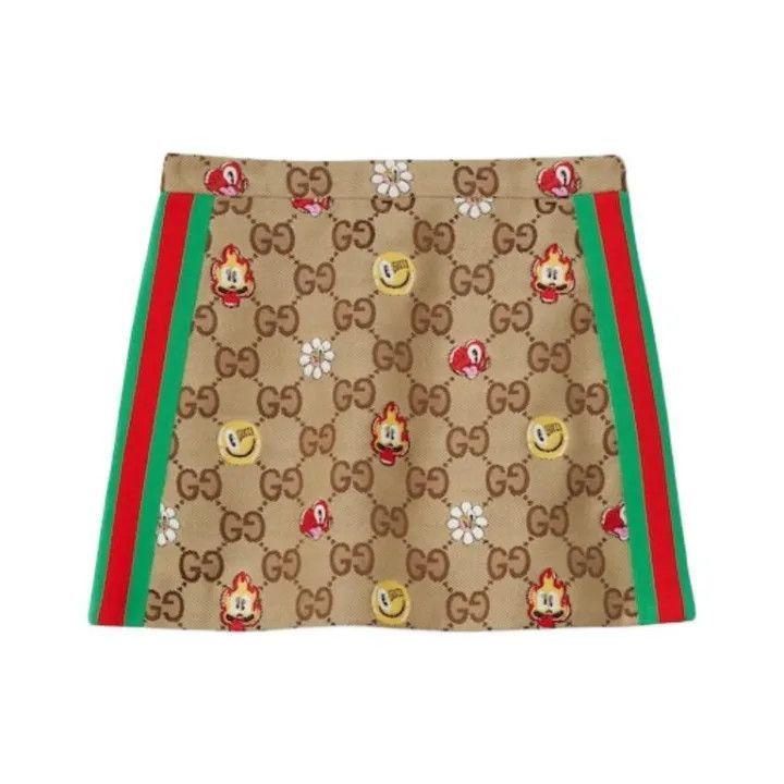 Gucci Gucci Printed Zip Mini Casual Skirt for Women-2507 Size 39" - 1 Thumbnail