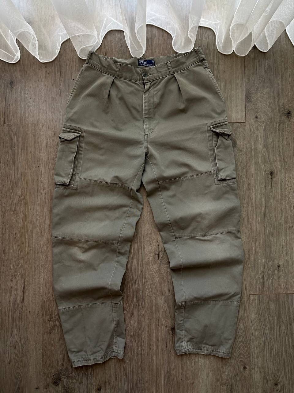 Polo Ralph Lauren × Vintage Vintage Polo Ralph Lauren Khaki PRL Cargo Pants Size US 36 / EU 52 - 3 Thumbnail