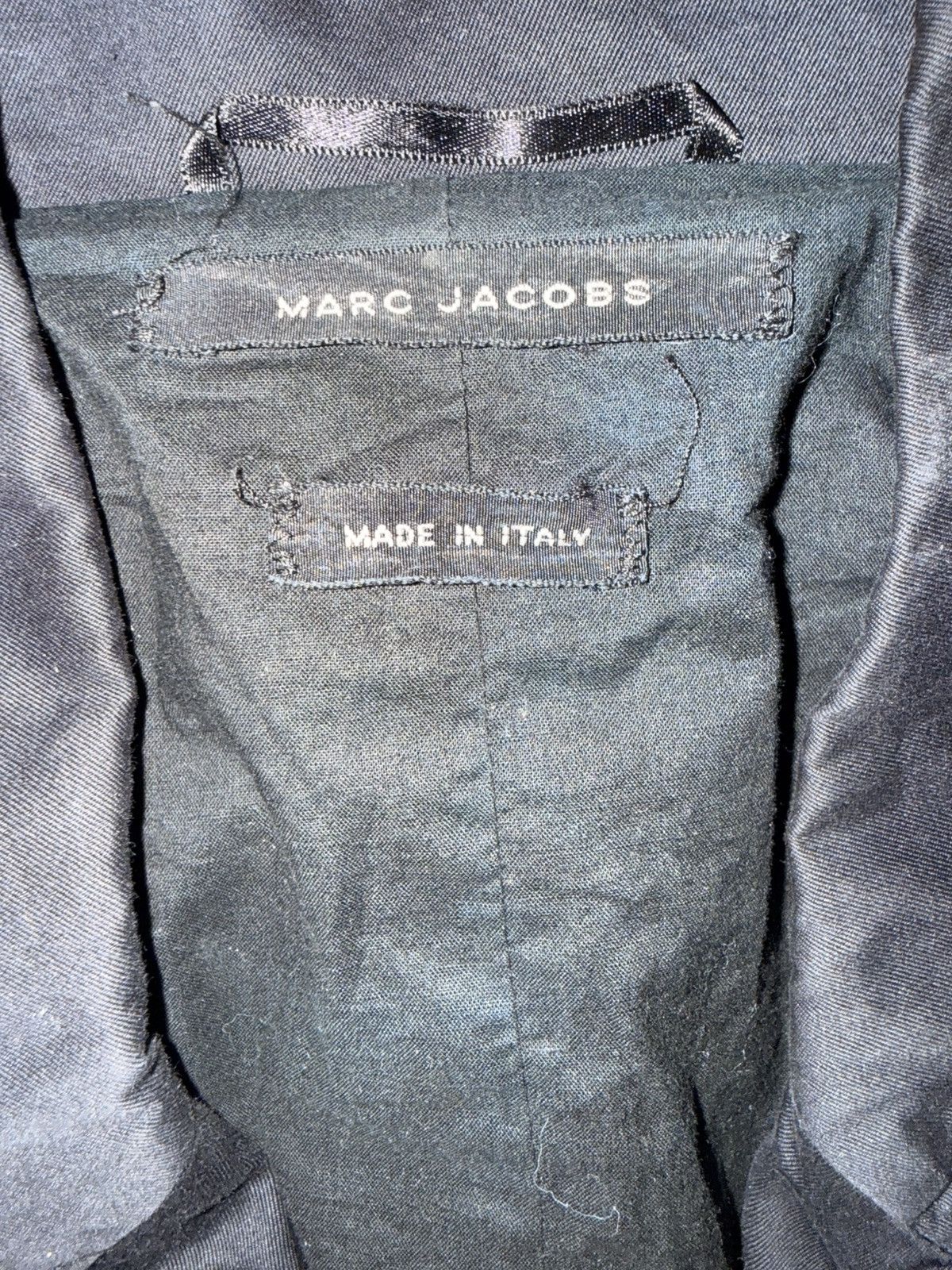 Marc Jacobs MARC JACOBS BLACK Biker Slim Jacket Size US M / EU 48-50 / 2 - 3 Thumbnail