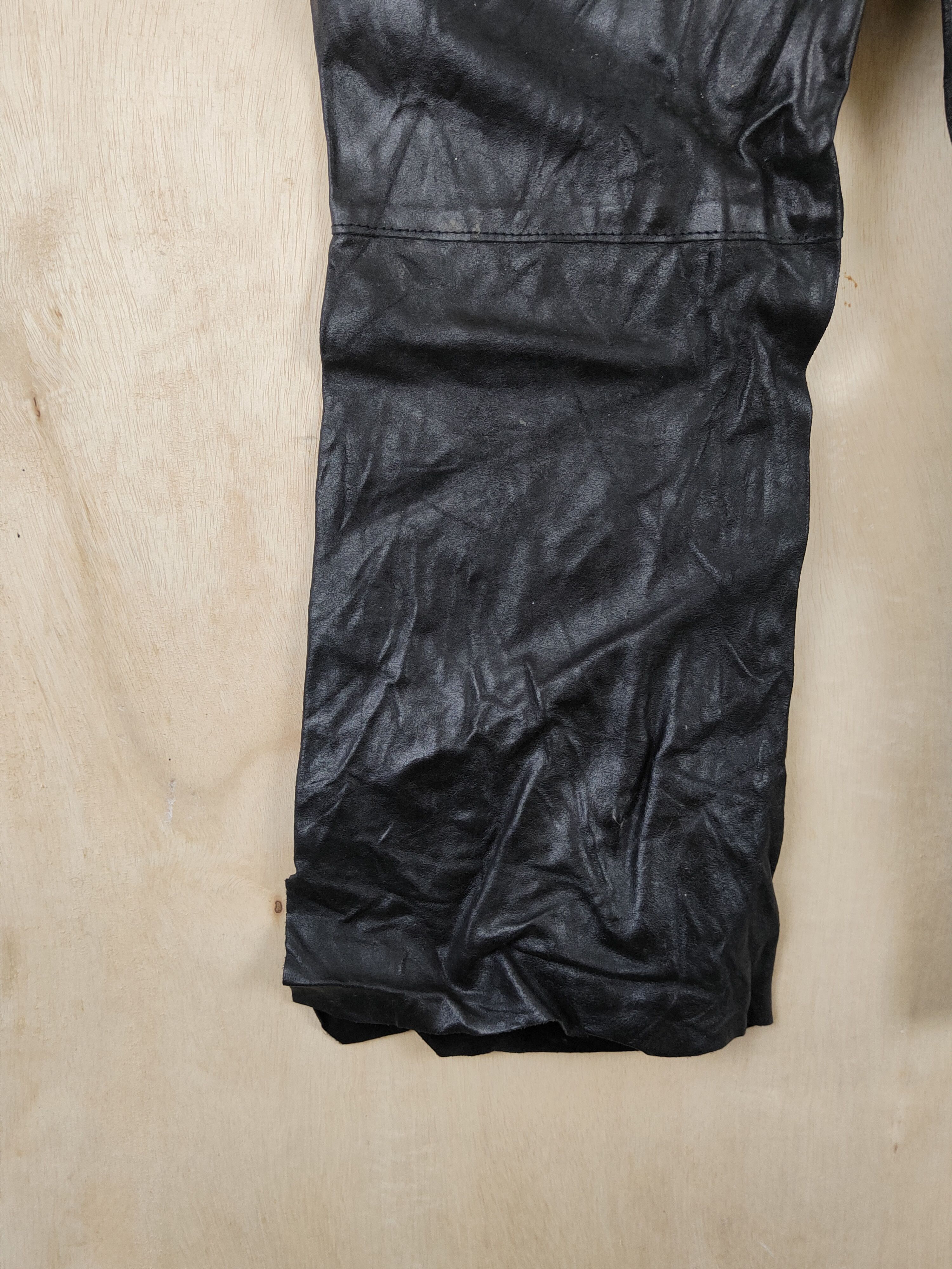 Vintage DL Vintage France Black Leather Pants #S2521 Size US 30 / EU 46 - 9 Thumbnail