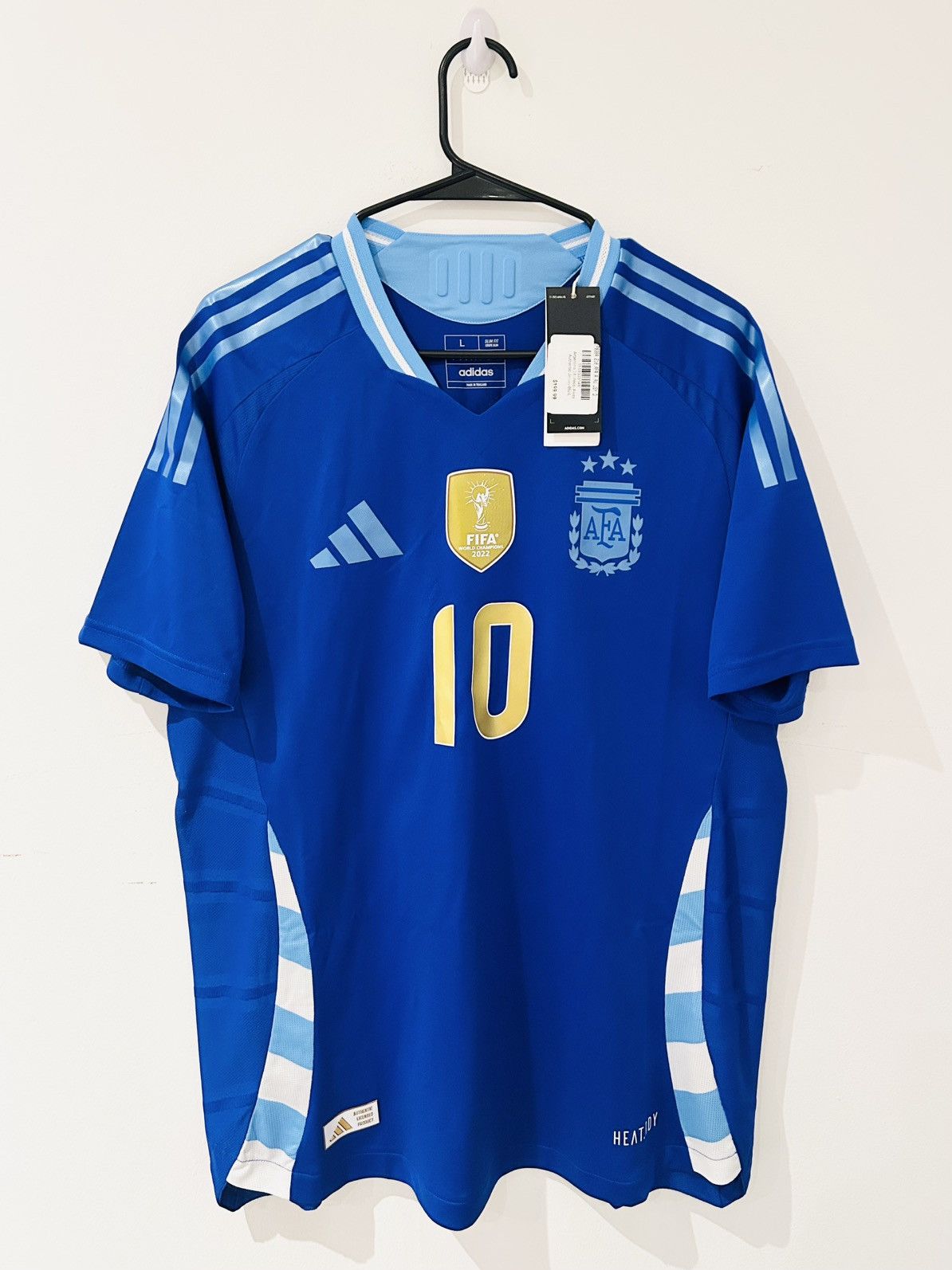 Adidas Messi Argentina 2024 Away Player Jersey BNWT Size US L / EU 52-54 / 3 - 1 Thumbnail
