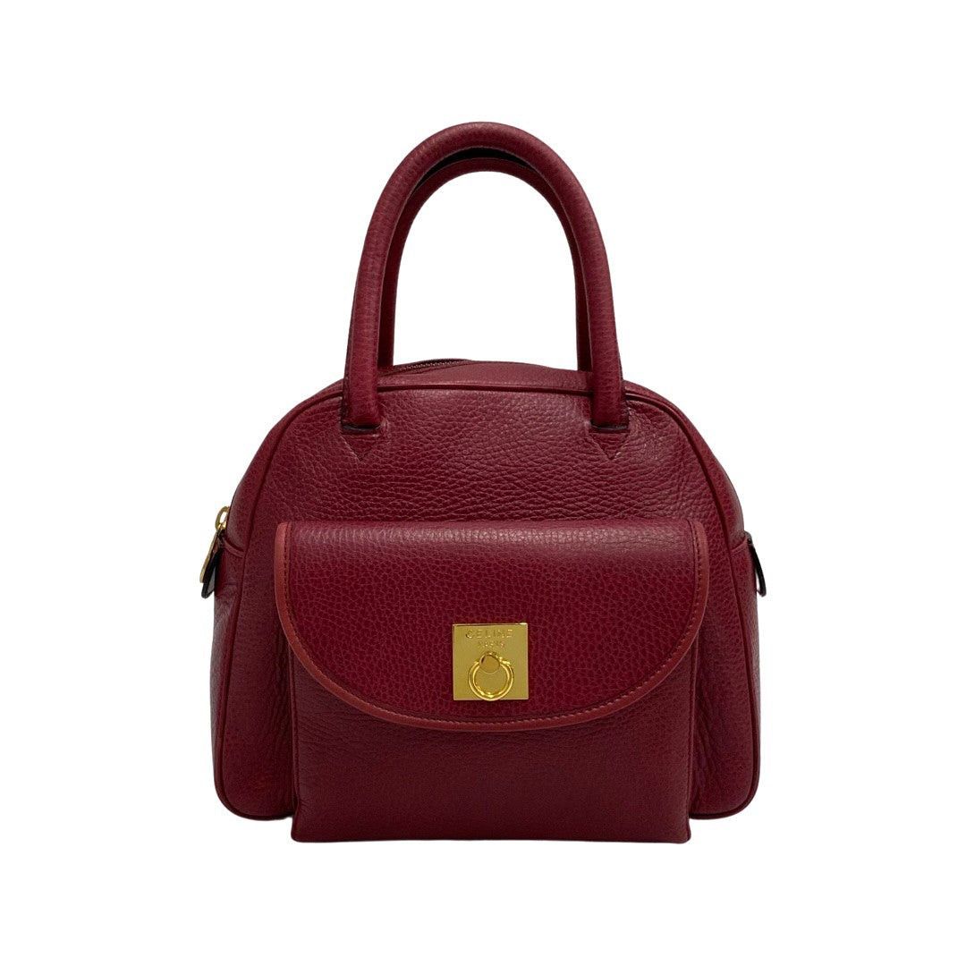 Celine Celine Handbag Wine Leather Size ONE SIZE - 1 Thumbnail