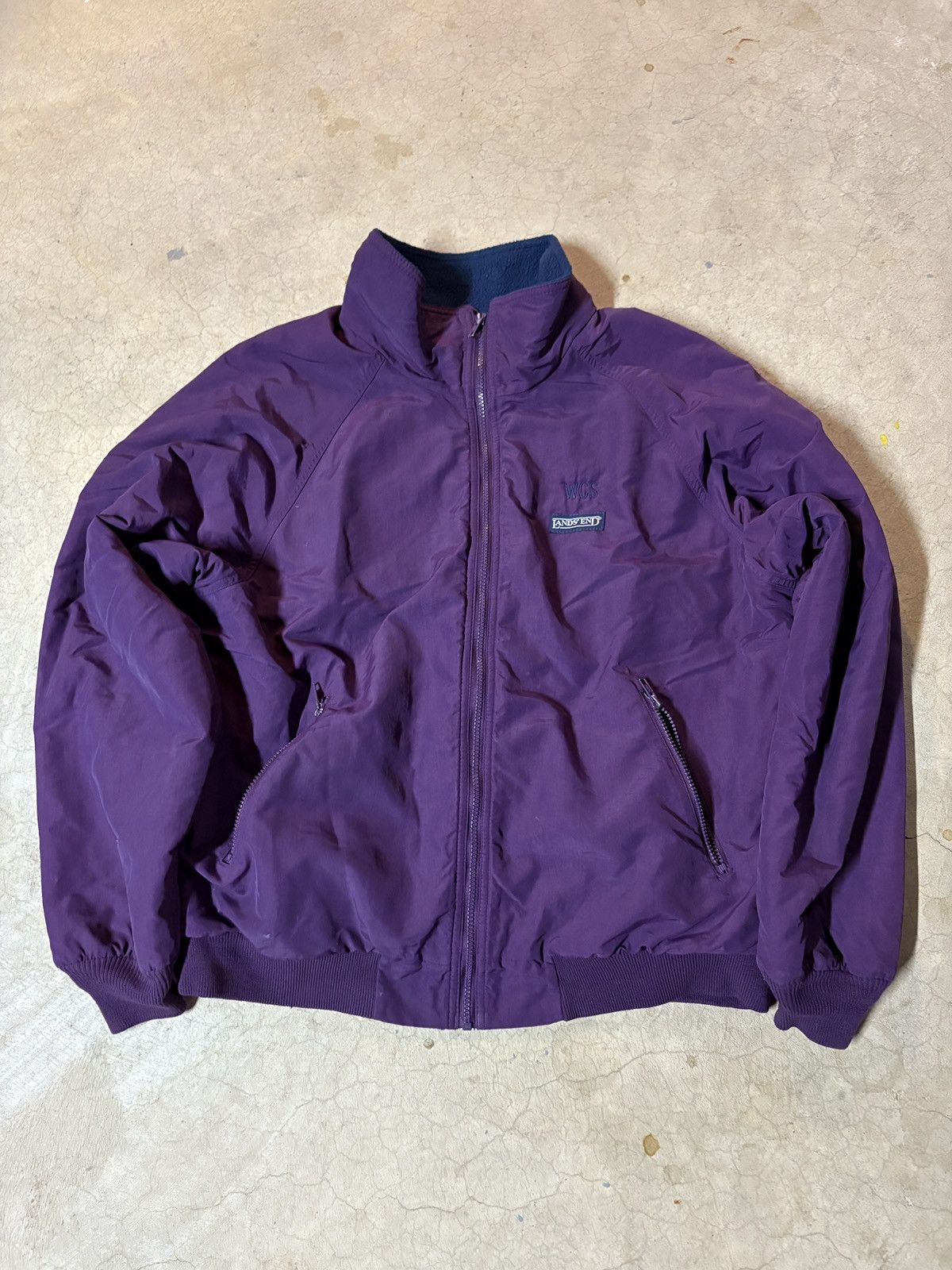 Lands' End Vintage 90s Lands’ End Squall Jacket Purple Size Large Size US L / EU 52-54 / 3 - 1 Thumbnail