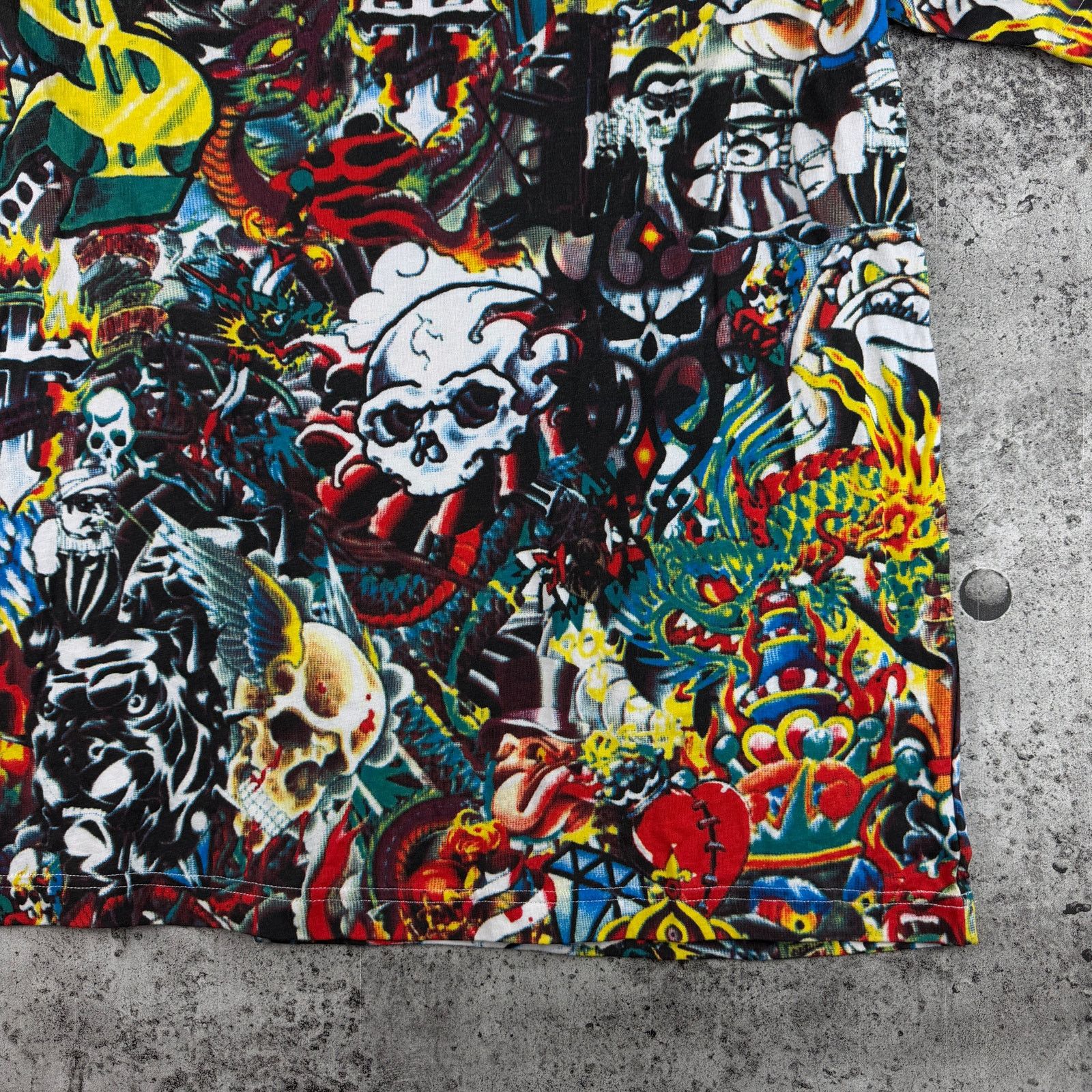 Vintage Vintage Y2K All Over Print Shirt Size XL Gama AOP 24x30 Size US XL / EU 56 / 4 - 2 Thumbnail
