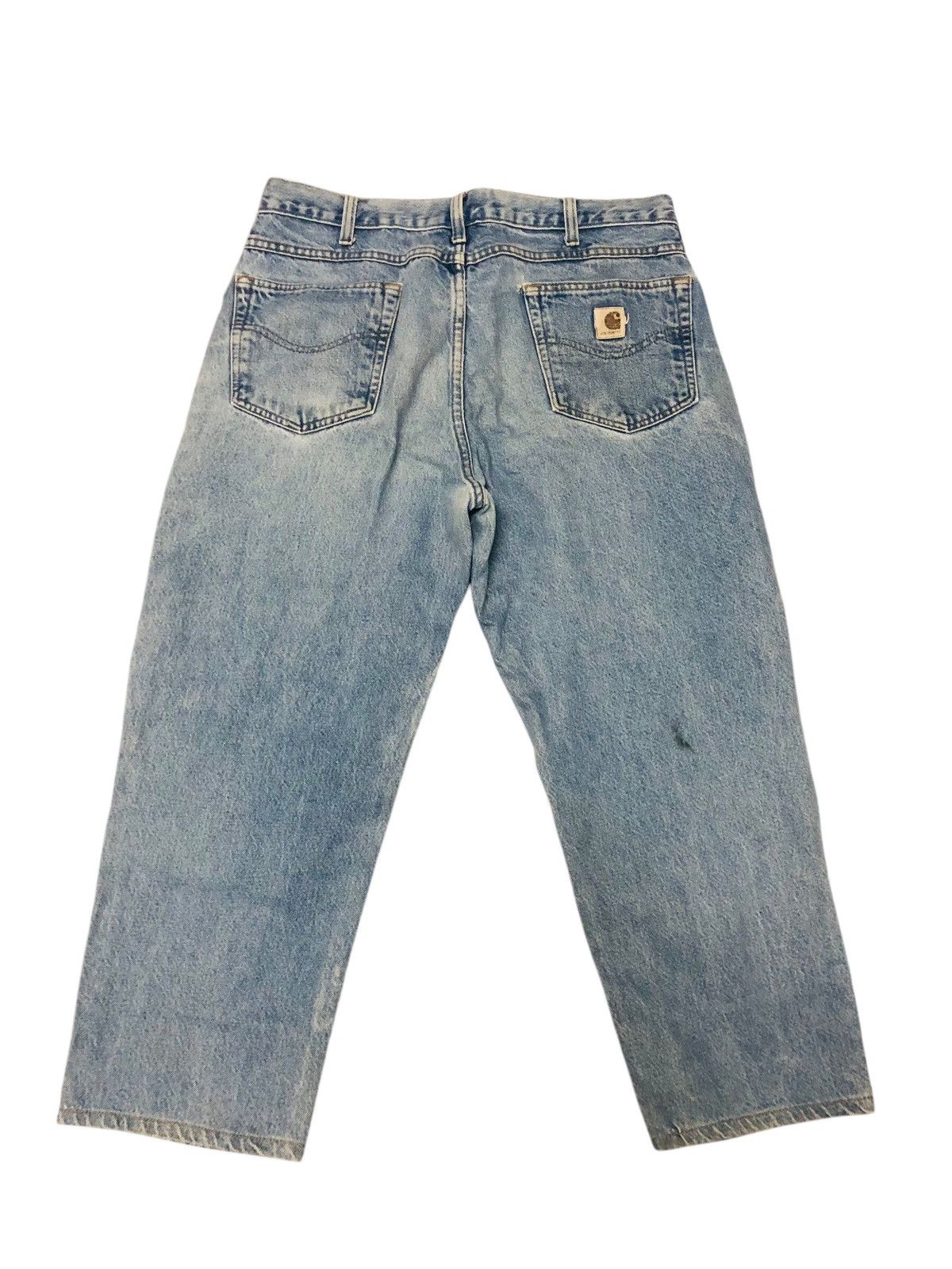 Carhartt × Vintage Vintage distressed carhatt baggy jeans Size US 34 / EU 50 - 2 Thumbnail