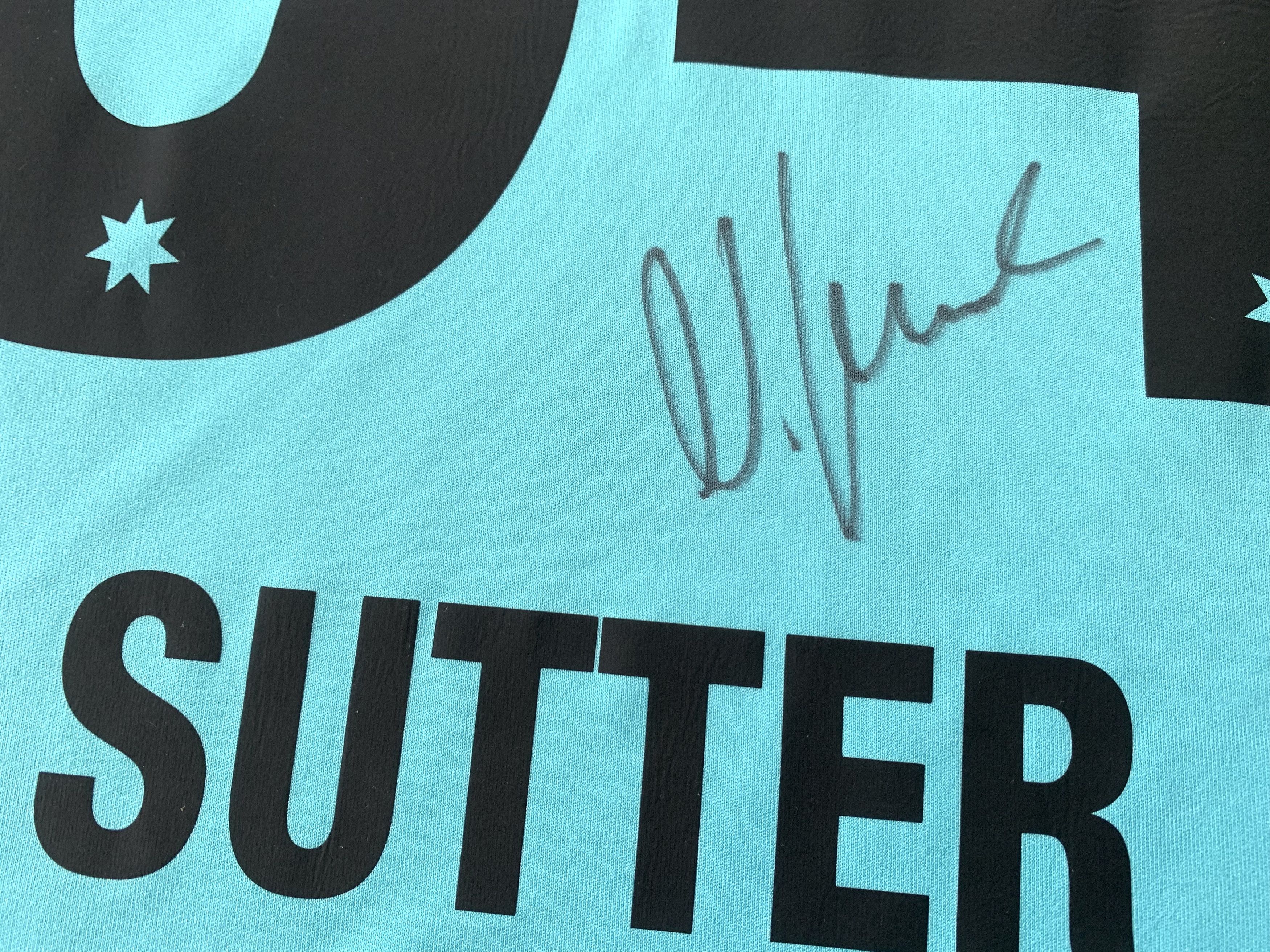 Macron Macron FC Thun Away Shirt #34 Nicola Sutter Signature Size US L / EU 52-54 / 3 - 11 Thumbnail