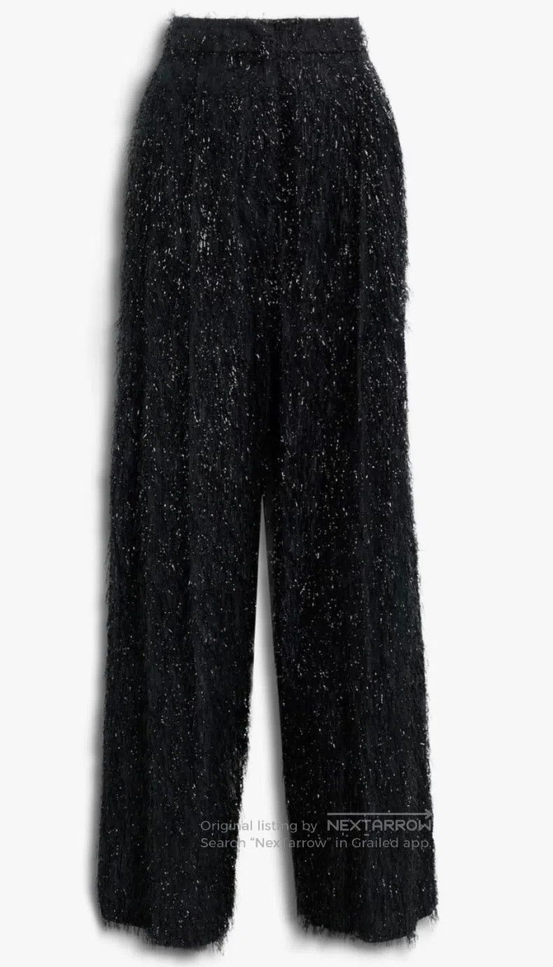 Brunello Cucinelli Brunello Cucinelli Shiny Silk Wide Leg Pants Size 27" / US 4 / IT 40 - 1 Thumbnail