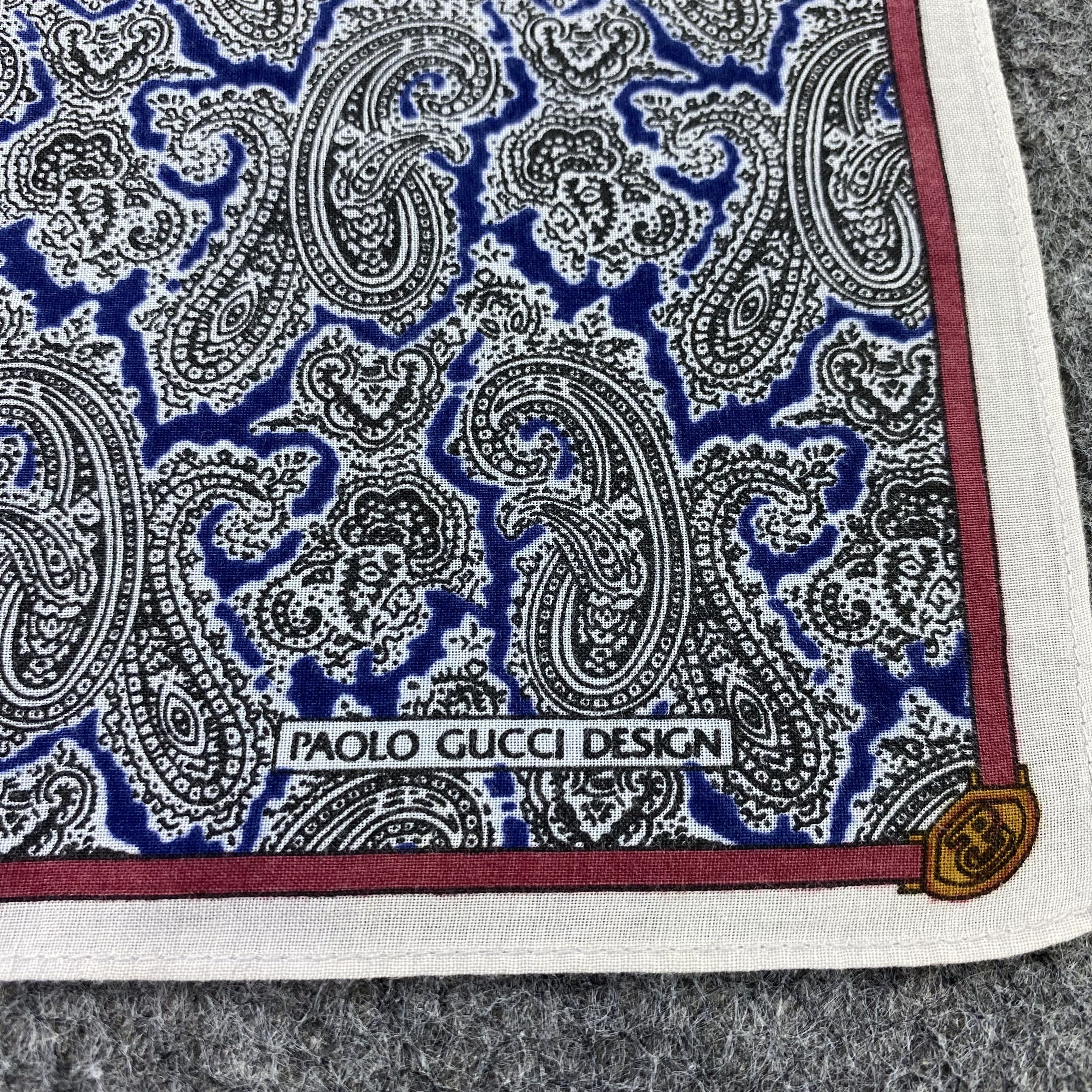 Paolo Gucci Paolo Gucci Paislee Handkerchief / Bandana /Neckerchief-B904 Size ONE SIZE - 5 Thumbnail