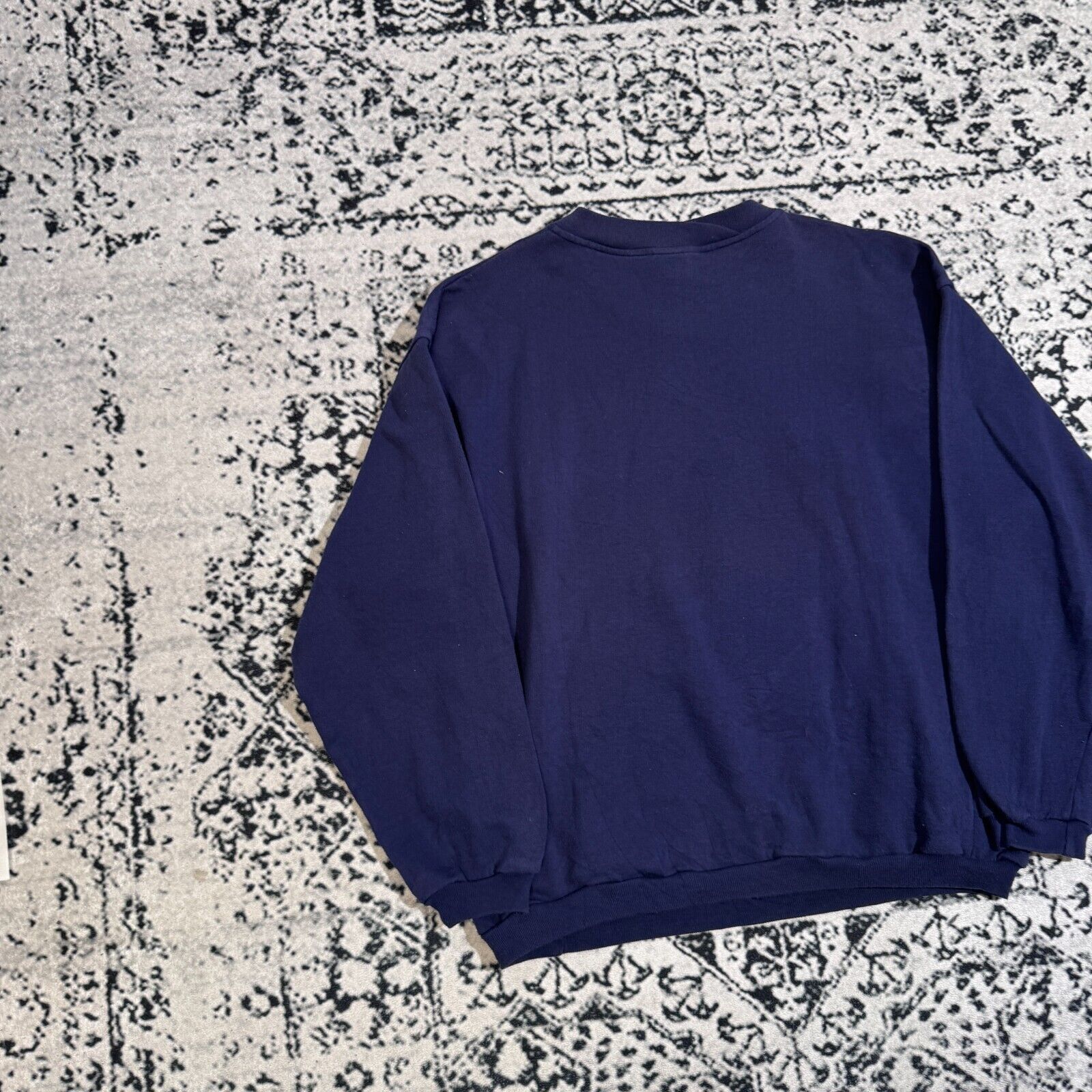 Nike × Vintage Vintage Nike Unisex Navy Cotton Sweatshirt Size XL Size US XL / EU 56 / 4 - 13 Thumbnail