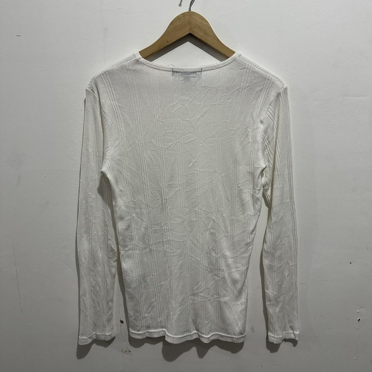 In The Attic In the Attic Y2K V-Neck Slimfit Longsleeve Textured Size US L / EU 52-54 / 3 - 6 Thumbnail
