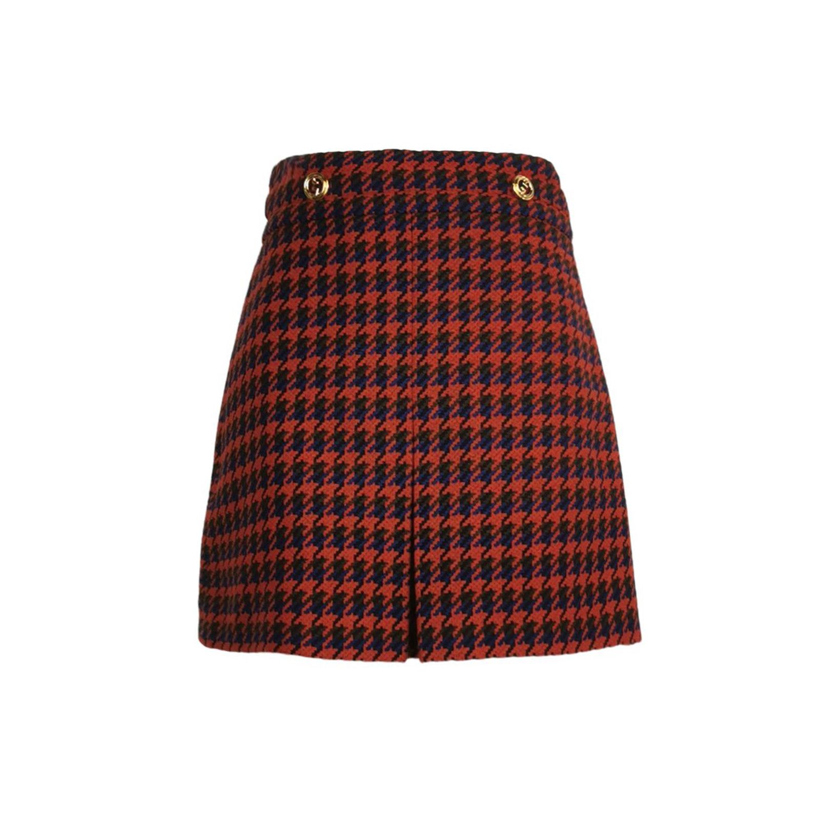 Gucci Gucci Houndstooth Mini Skirt Size 38 Size 26" / US 2 / IT 38 - 1 Thumbnail