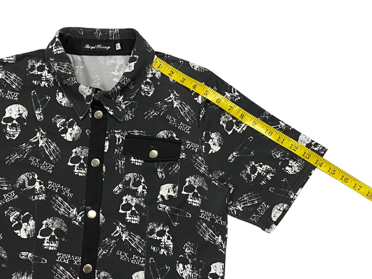 Sex Pot ReVeNGe Sex Pot Revenge Skull Full Print Stretch Shirt Snep Button Size US L / EU 52-54 / 3 - 8 Thumbnail