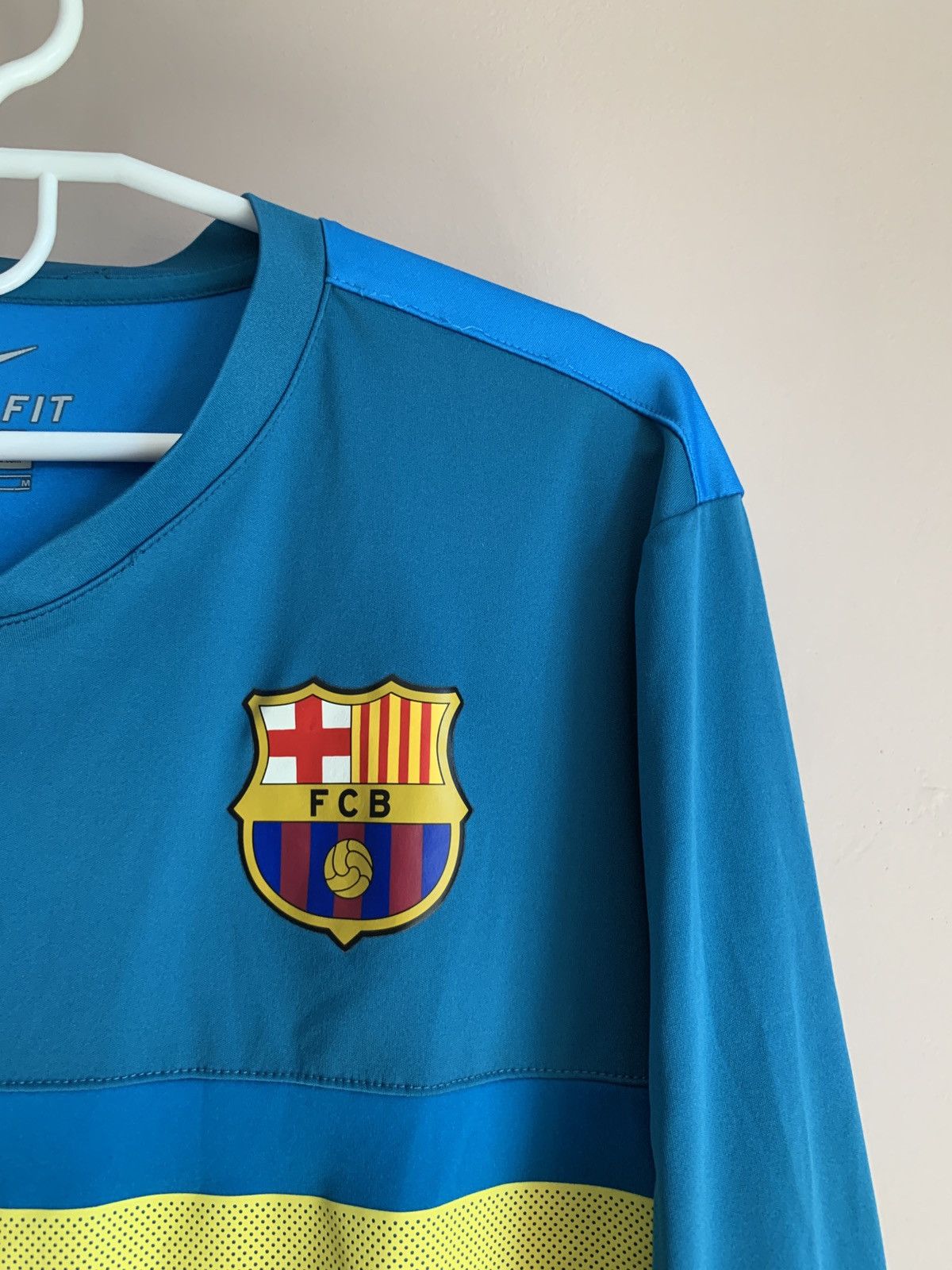Nike FC Barcelona Long Sleeve Jersey Training Nike Soccer Shirt M Size US M / EU 48-50 / 2 - 6 Thumbnail