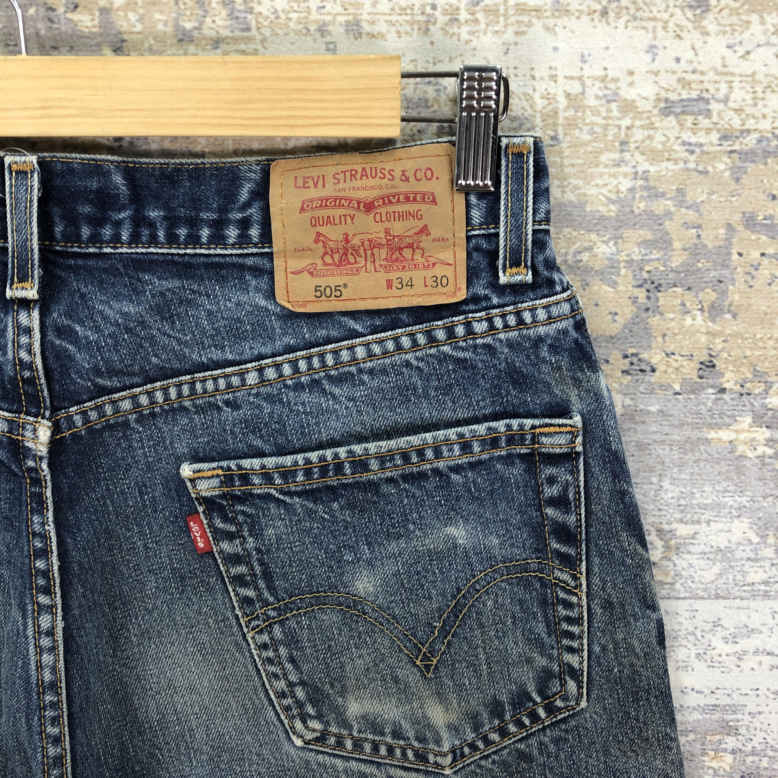 Levi's Vintage Levis 505 Dirty Jeans Levi's Faded Stonewash Denim Size US 32 / EU 48 - 5 Thumbnail