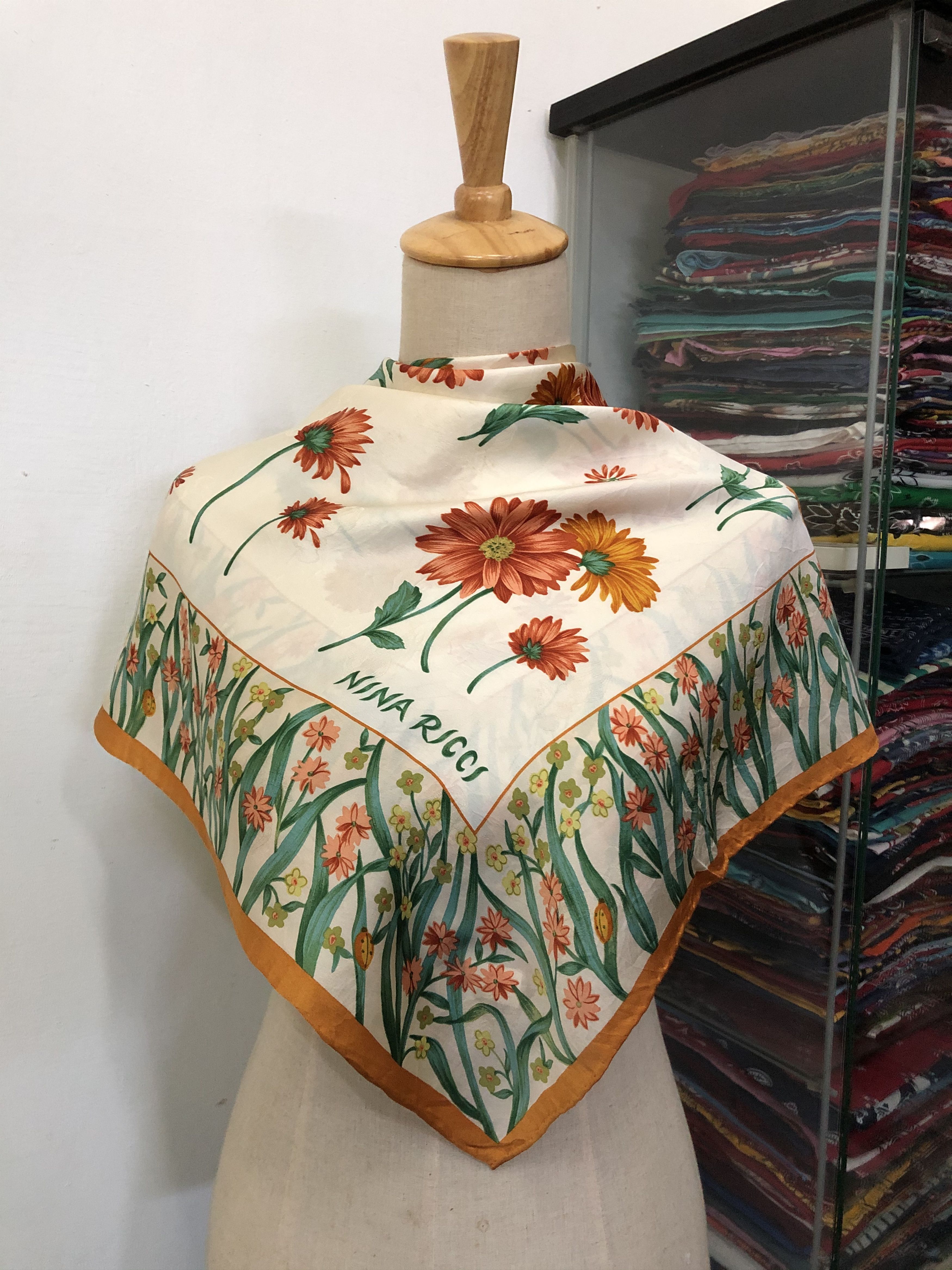 Vintage Nina Ricci Silk Scarf