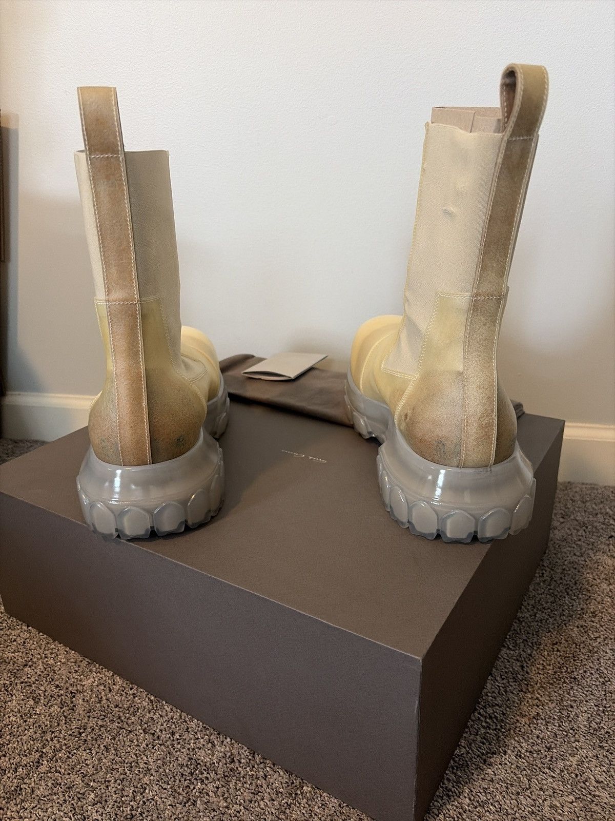 Rick Owens RICK OWENS BEATLE BOZO TRACTOR BOOTS RU01C4881 LCTO Size US 10 / EU 43 - 4 Thumbnail
