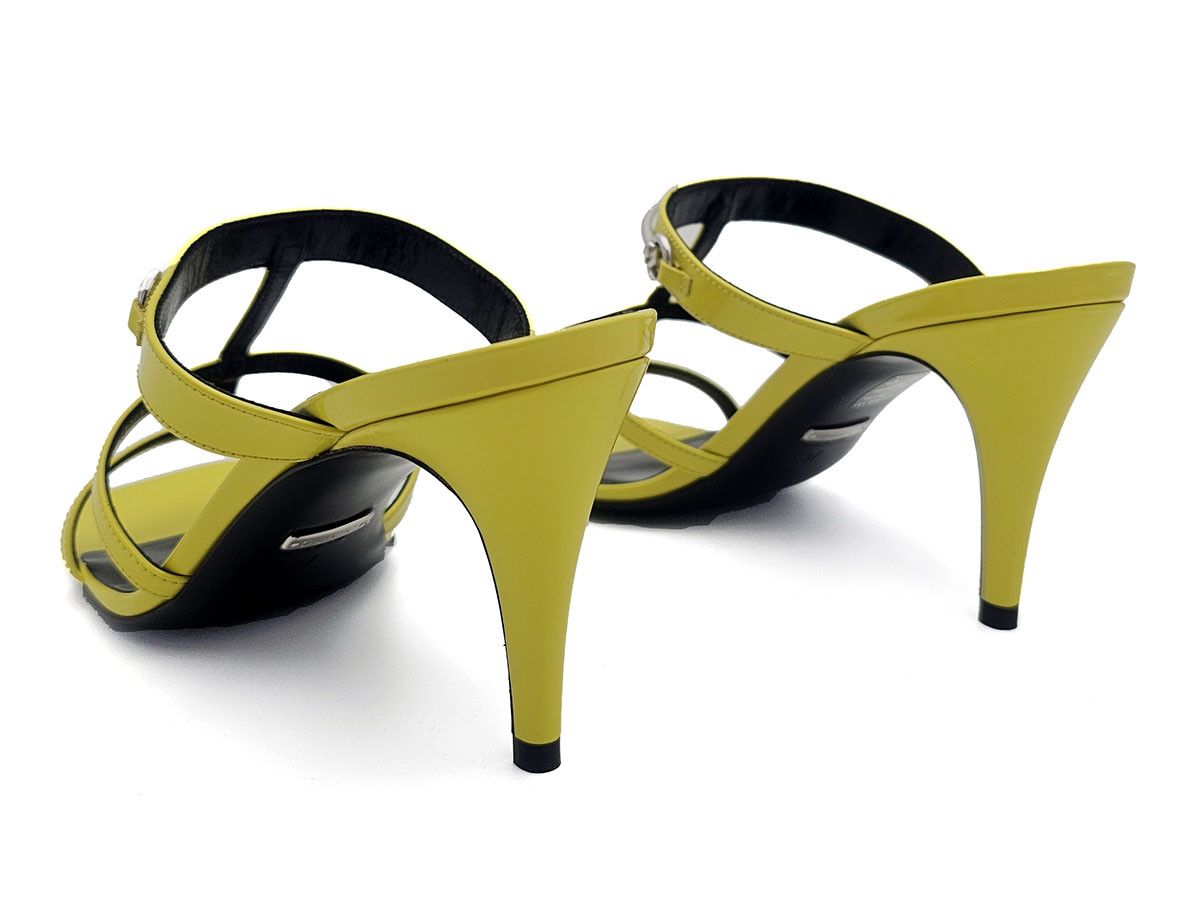 Gucci Gucci Yellow Leather Sandal Mules Womens Size 37 Size US 7 / IT 37 - 8 Thumbnail
