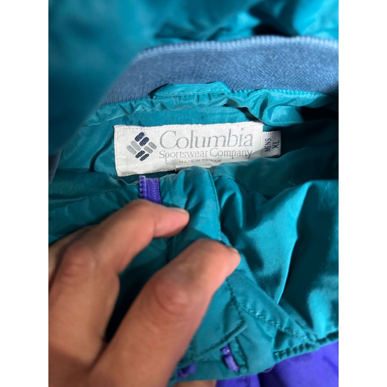 Columbia Columbia Jacket Purple Water Resistant Size XL Blue Size US XL / EU 56 / 4 - 4 Thumbnail