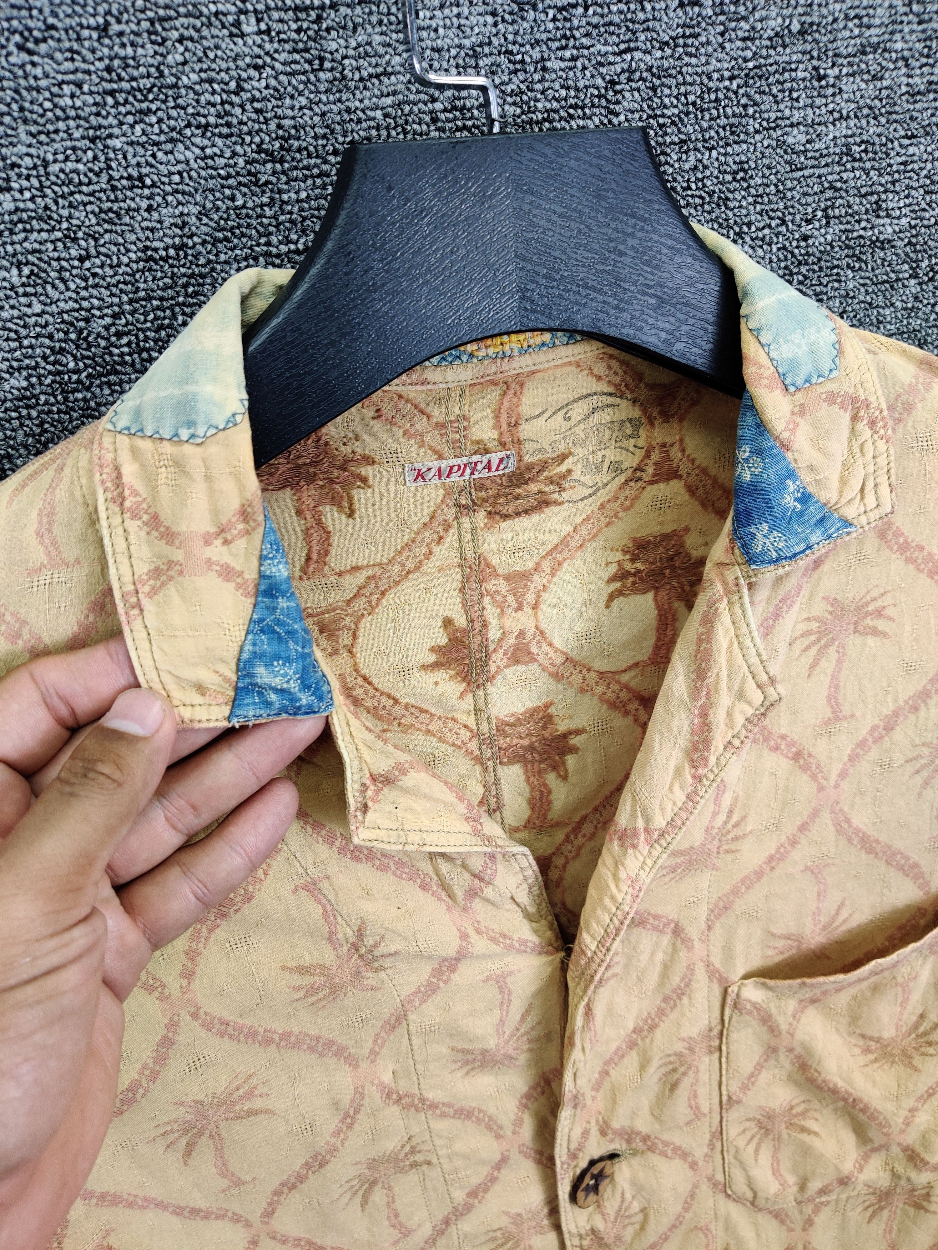 Kapital Vintage Kapital Woven Palm Tree Patchwork Jacket Size US M / EU 48-50 / 2 - 6 Thumbnail