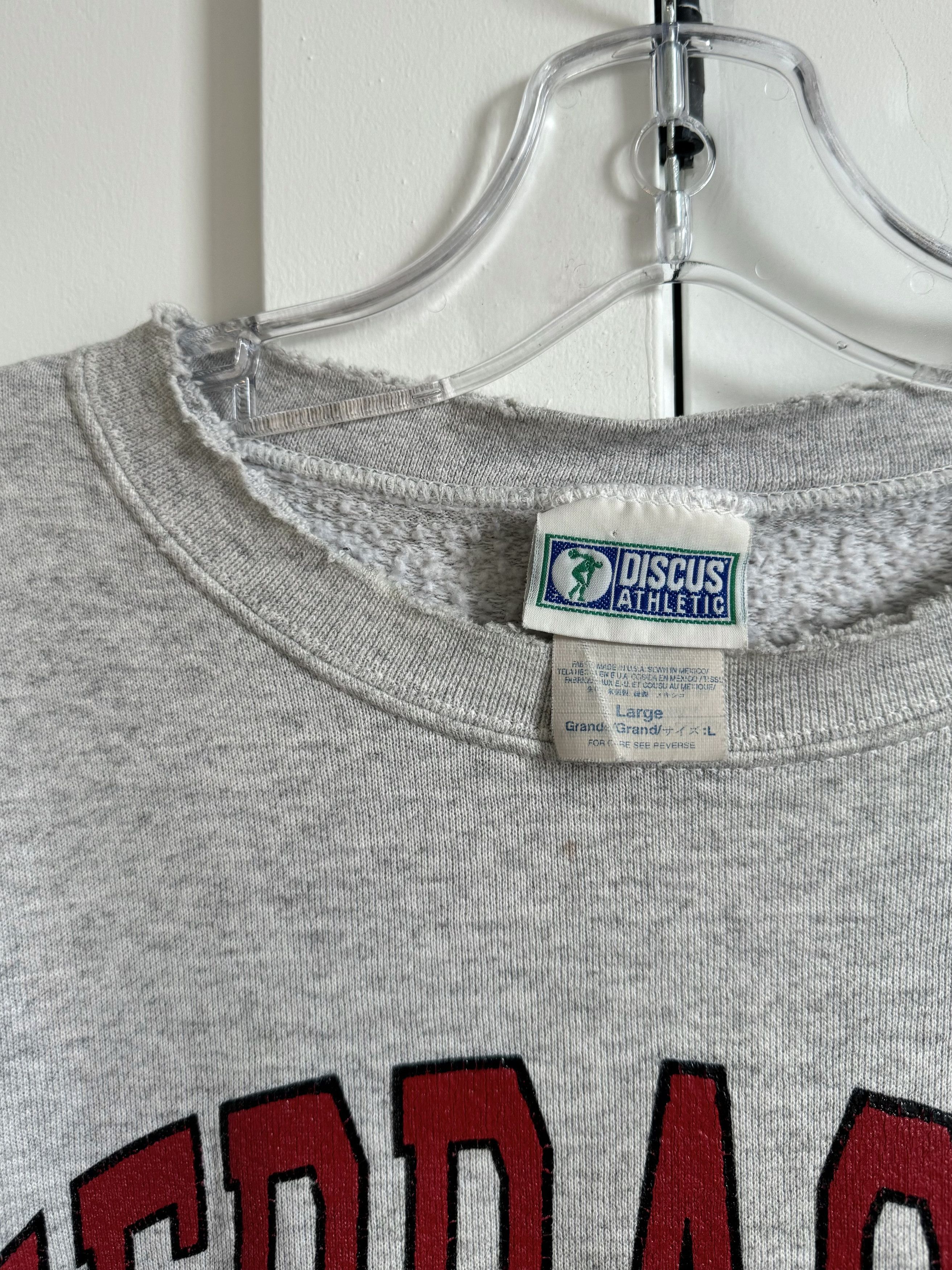 Other Vintage Nebraska Distressed Grey College Crewneck Size US L / EU 52-54 / 3 - 3 Thumbnail