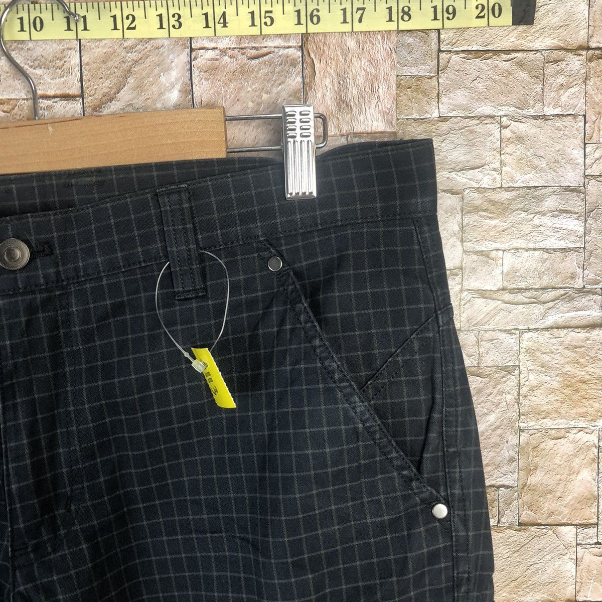 Japanese Brand Ignio Black Checkred Cargo Multipocket Pants #A113 Size US 34 / EU 50 - 5 Thumbnail