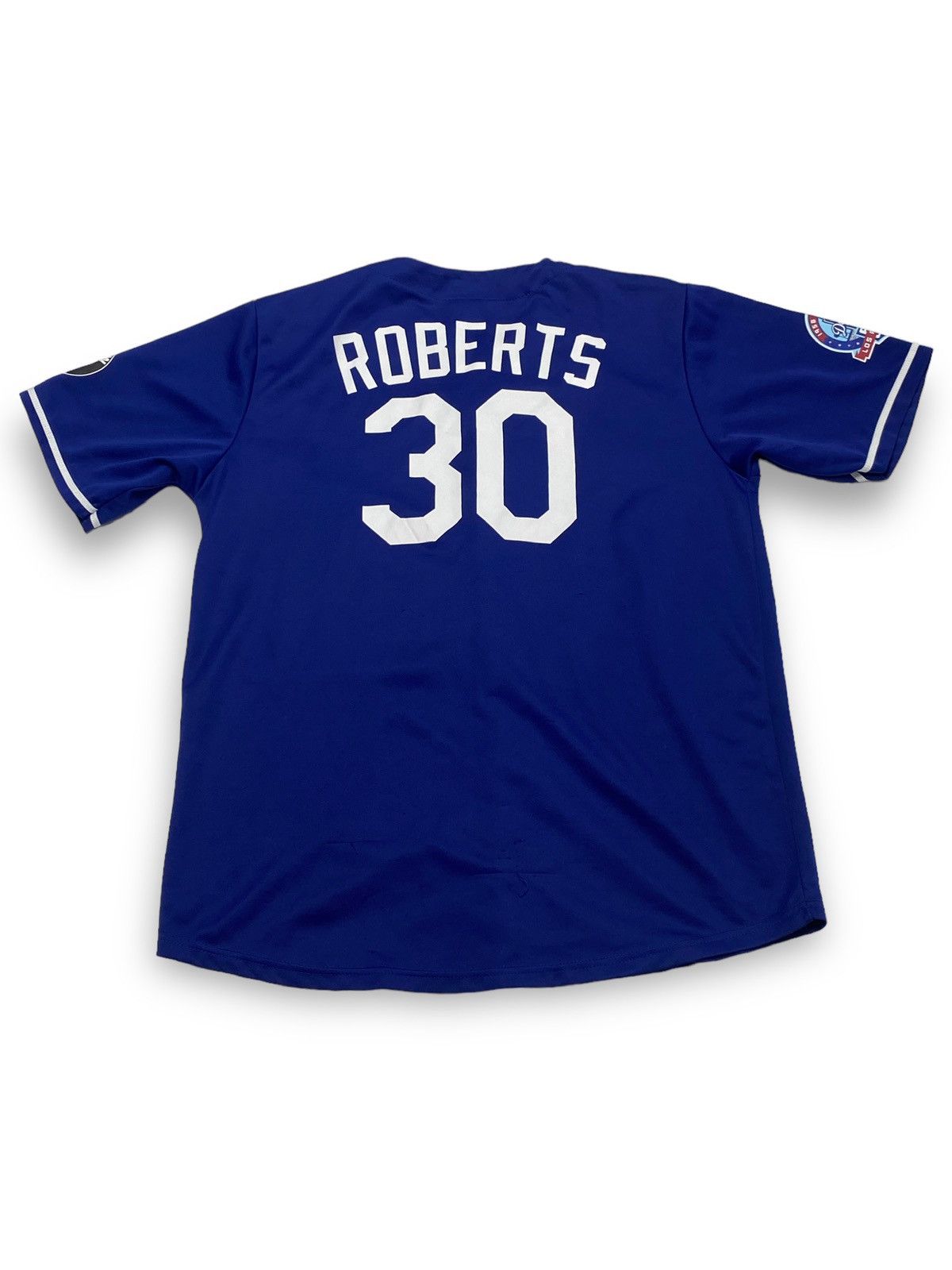 MLB Vintage LA DODGERS Blue Big Logo Jersey Size US XL / EU 56 / 4 - 7 Thumbnail