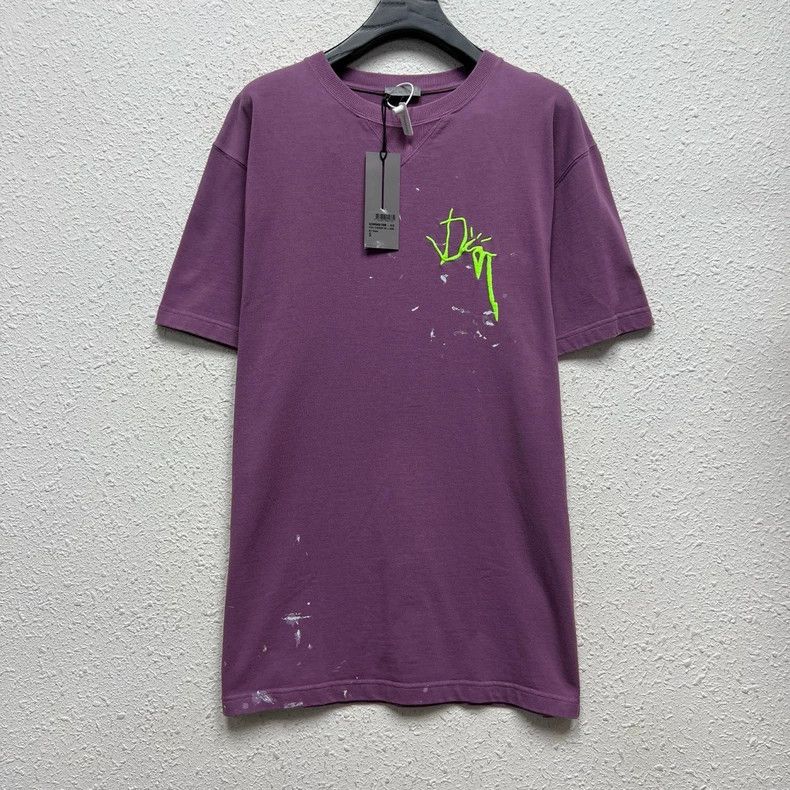 Dior Dior Purple embroidery graffiti short sleeves Size US S / EU 44-46 / 1 - 1 Thumbnail