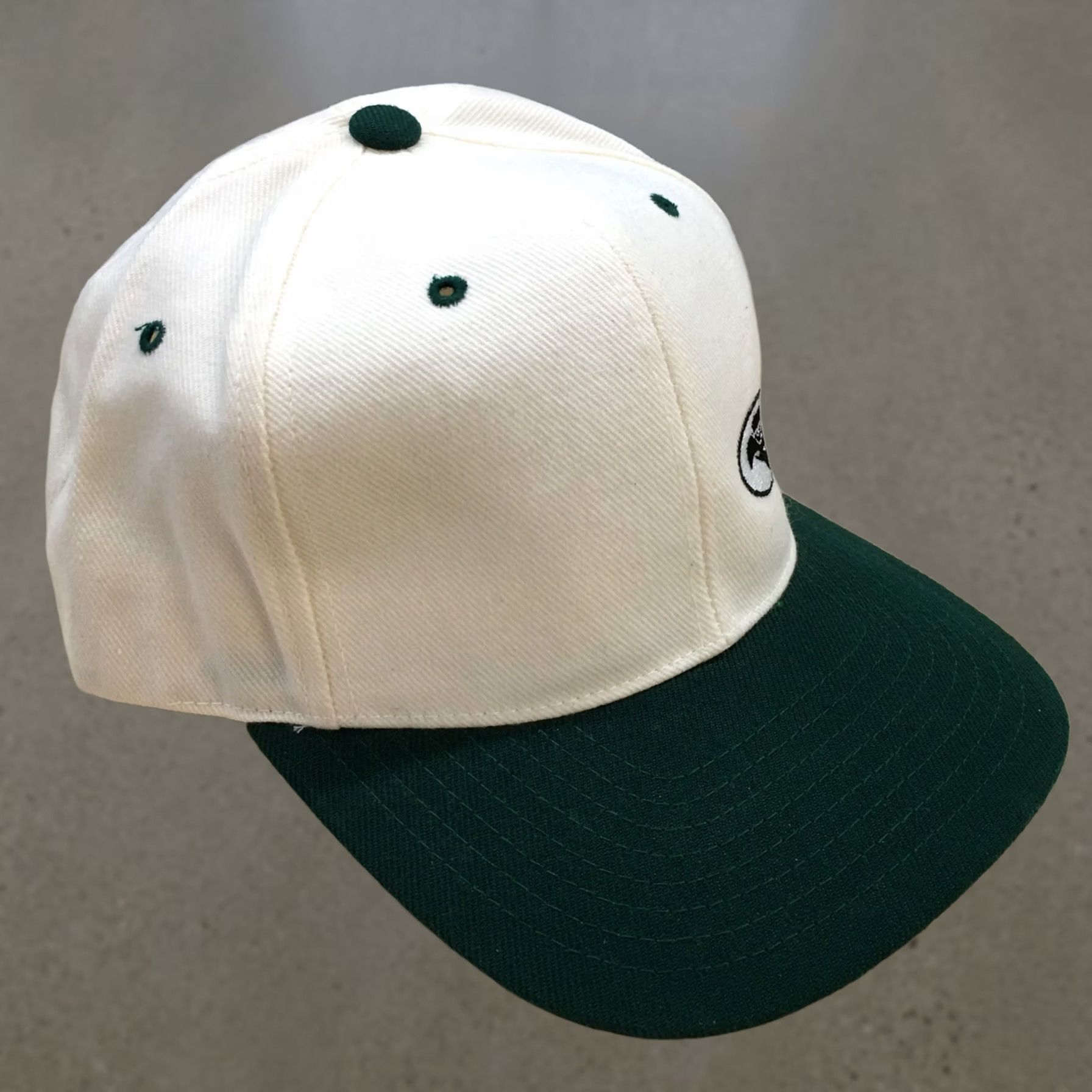 Vintage Headmaster Hat Mens One Size White Eagle Snapback Cap Green Embroidered Logo Size ONE SIZE - 1 Thumbnail
